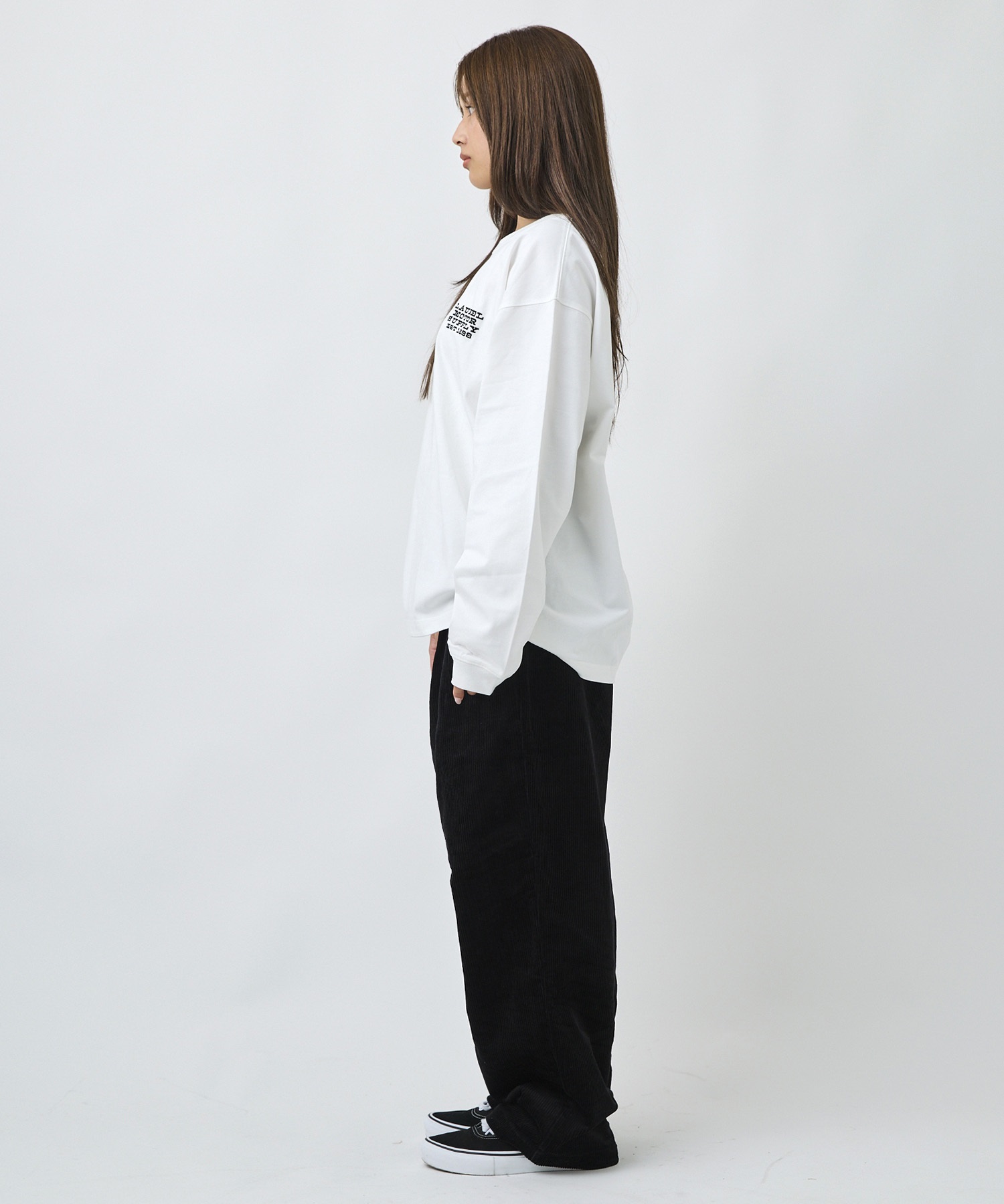 DEAR LAUREL ディアローレル ロングパンツ メンズ ワイドパンツ コーデュロイ テーパード 2タック DL26F-3105(BLK-M)