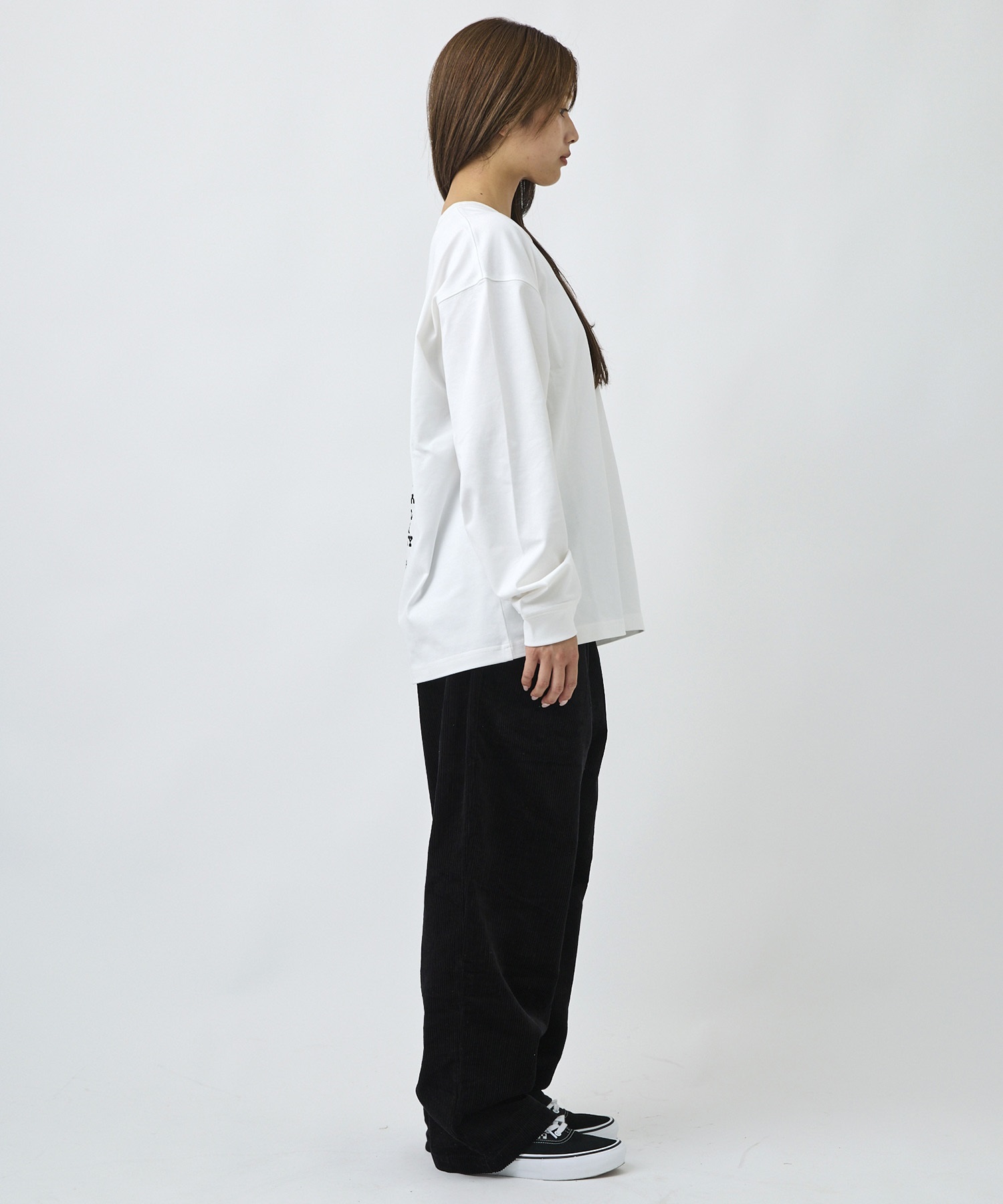DEAR LAUREL ディアローレル ロングパンツ メンズ ワイドパンツ コーデュロイ テーパード 2タック DL26F-3105(BLK-M)