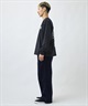 DEAR LAUREL ディアローレル ロングパンツ メンズ ワイドパンツ コーデュロイ テーパード 2タック DL26F-3105(BLK-M)