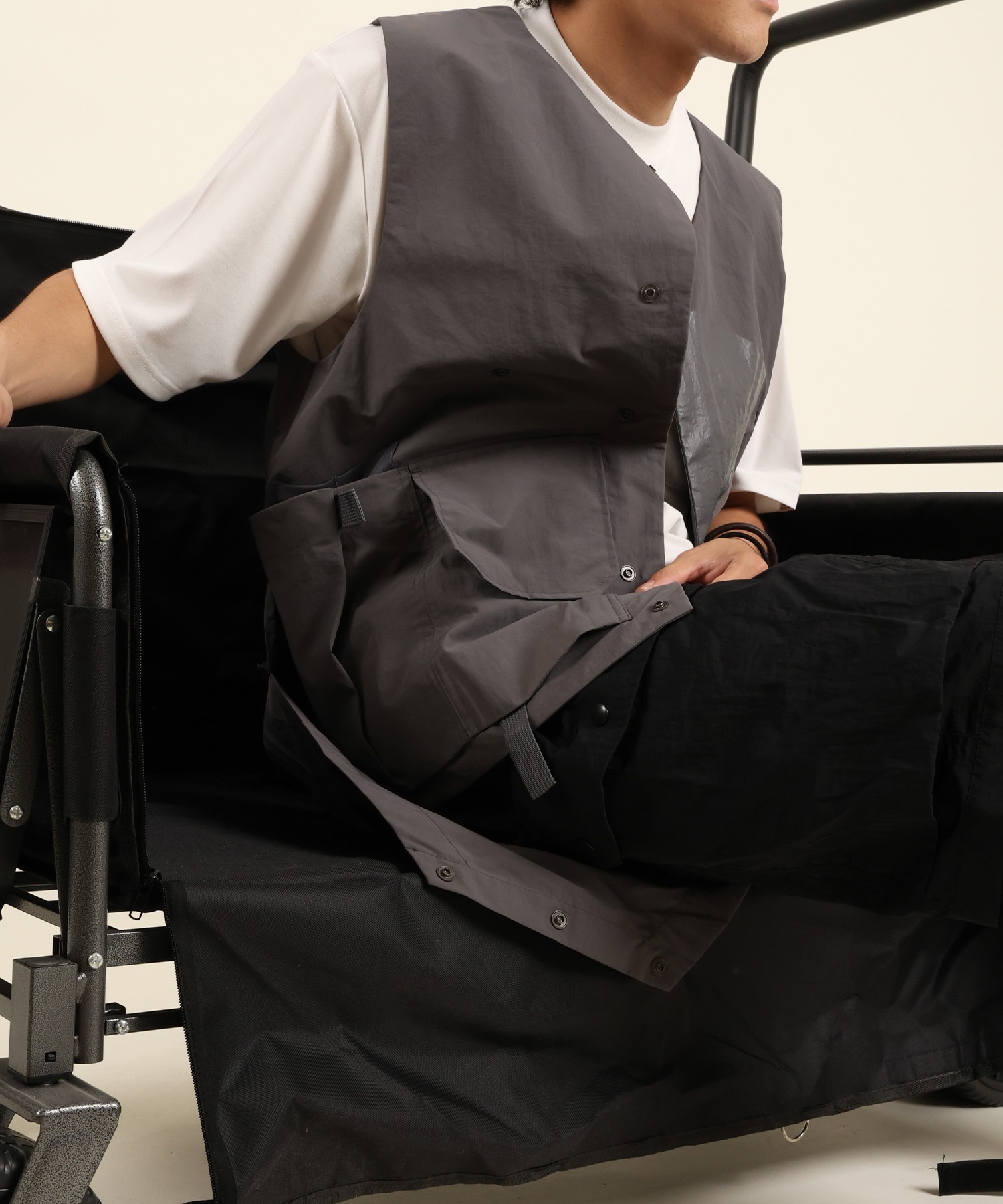 DEAR LAUREL ディアローレル ベスト メンズ 撥水 LOM-VERSATILE VEST