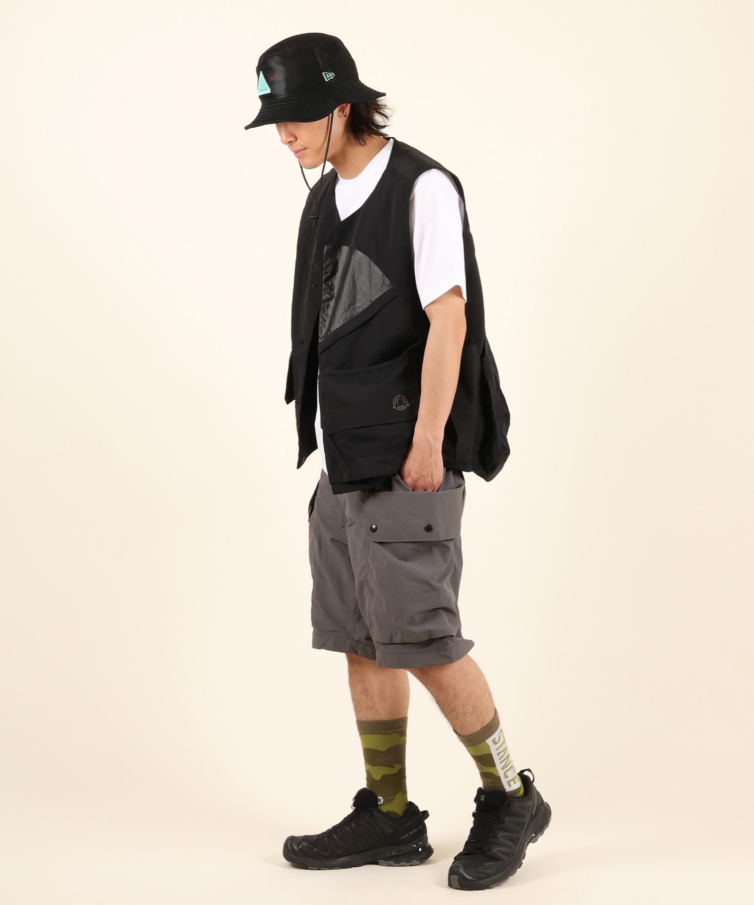 DEAR LAUREL ディアローレル ベスト メンズ 撥水 LOM-VERSATILE VEST 