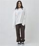 DEAR LAUREL ディアローレル トレーナー スウェット メンズ ピグメント加工 無地 裏毛 DL26F-1101(WHT-M)
