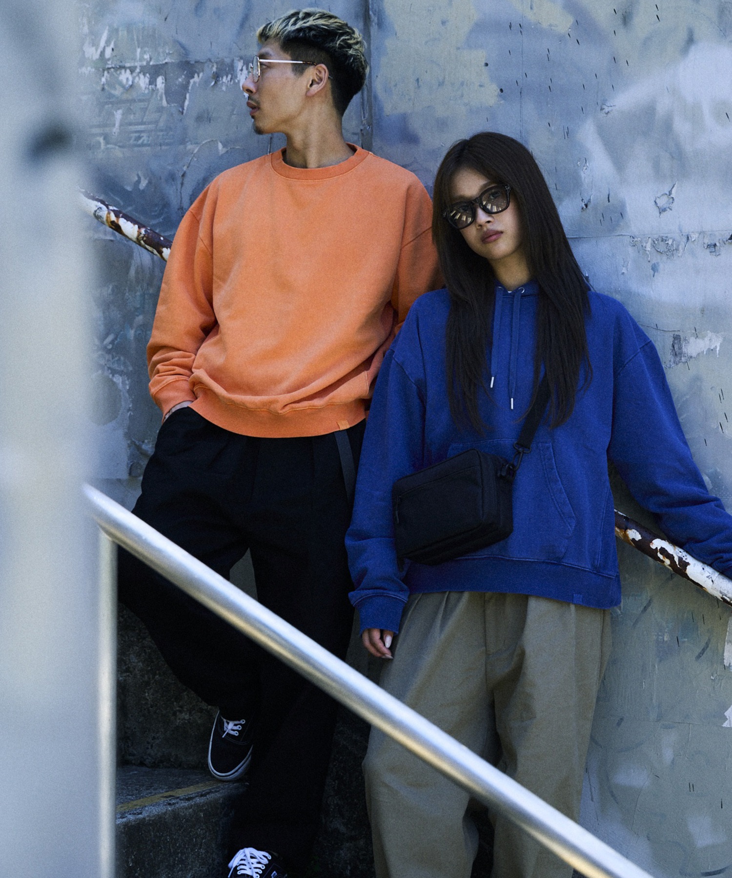 DEAR LAUREL ディアローレル プルオーバー パーカー フーディー メンズ ピグメント加工 無地 裏毛 DL26F-1201(WHT-M)