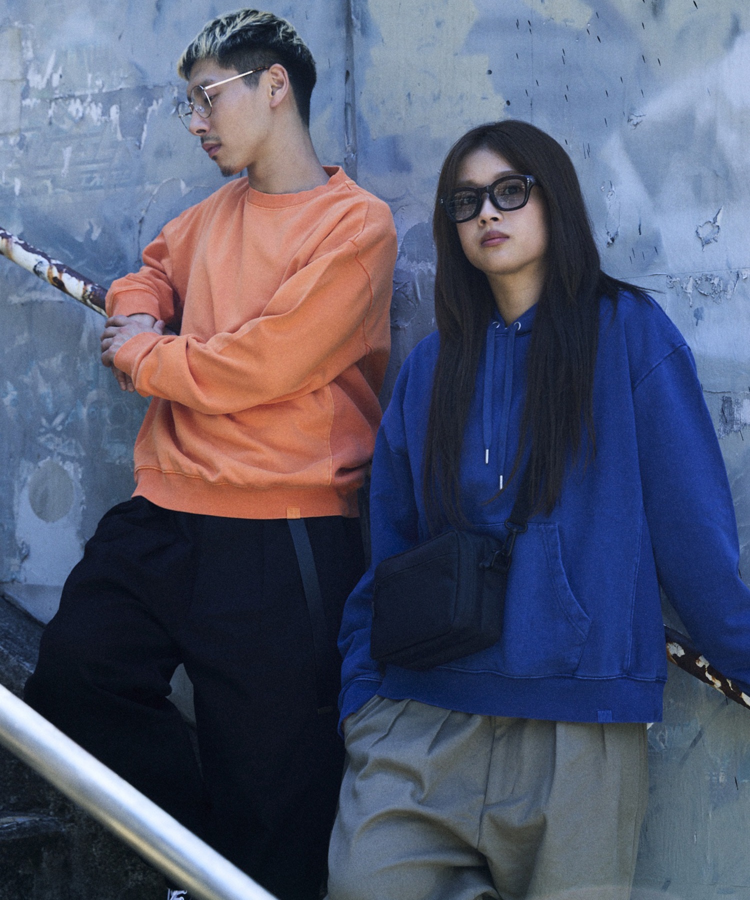 DEAR LAUREL ディアローレル プルオーバー パーカー フーディー メンズ ピグメント加工 無地 裏毛 DL26F-1201(WHT-M)