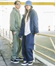 DEAR LAUREL ディアローレル ジップアップ パーカー フーディー メンズ ピグメント加工 無地 裏毛 セットアップ対応 DL26F-1202(BLK-M)