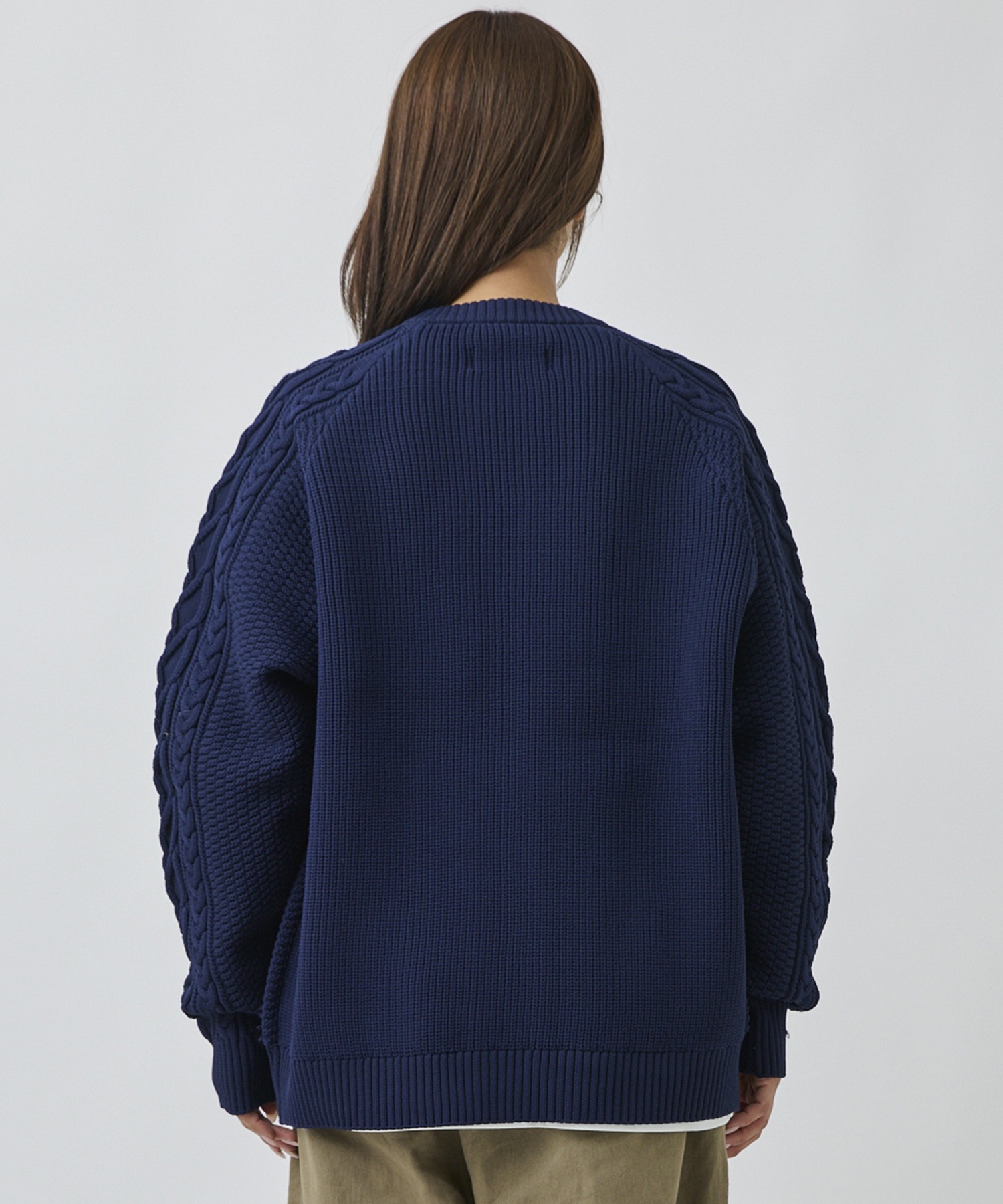 DEAR LAUREL ディアローレル カーディガン メンズ ダブルジップ ARAN