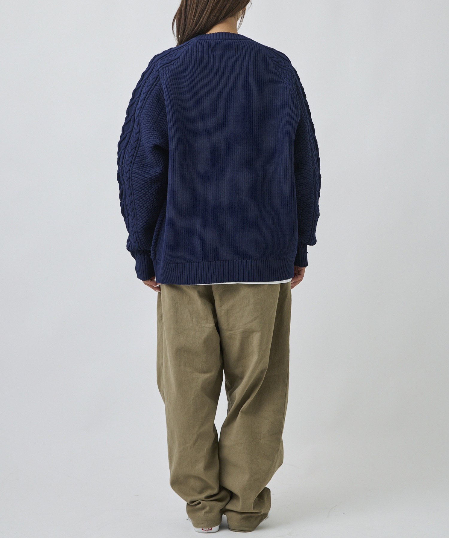 DEAR LAUREL ディアローレル カーディガン メンズ ダブルジップ ARAN