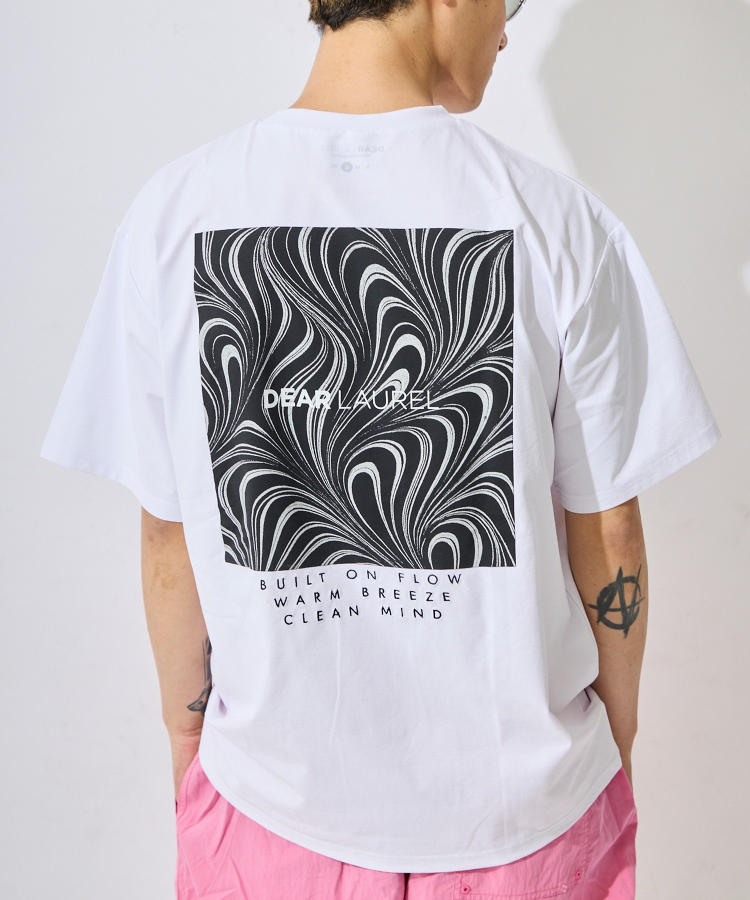 DEAR LAUREL ディアローレル 半袖 Tシャツ メンズ ロゴ グラフィック