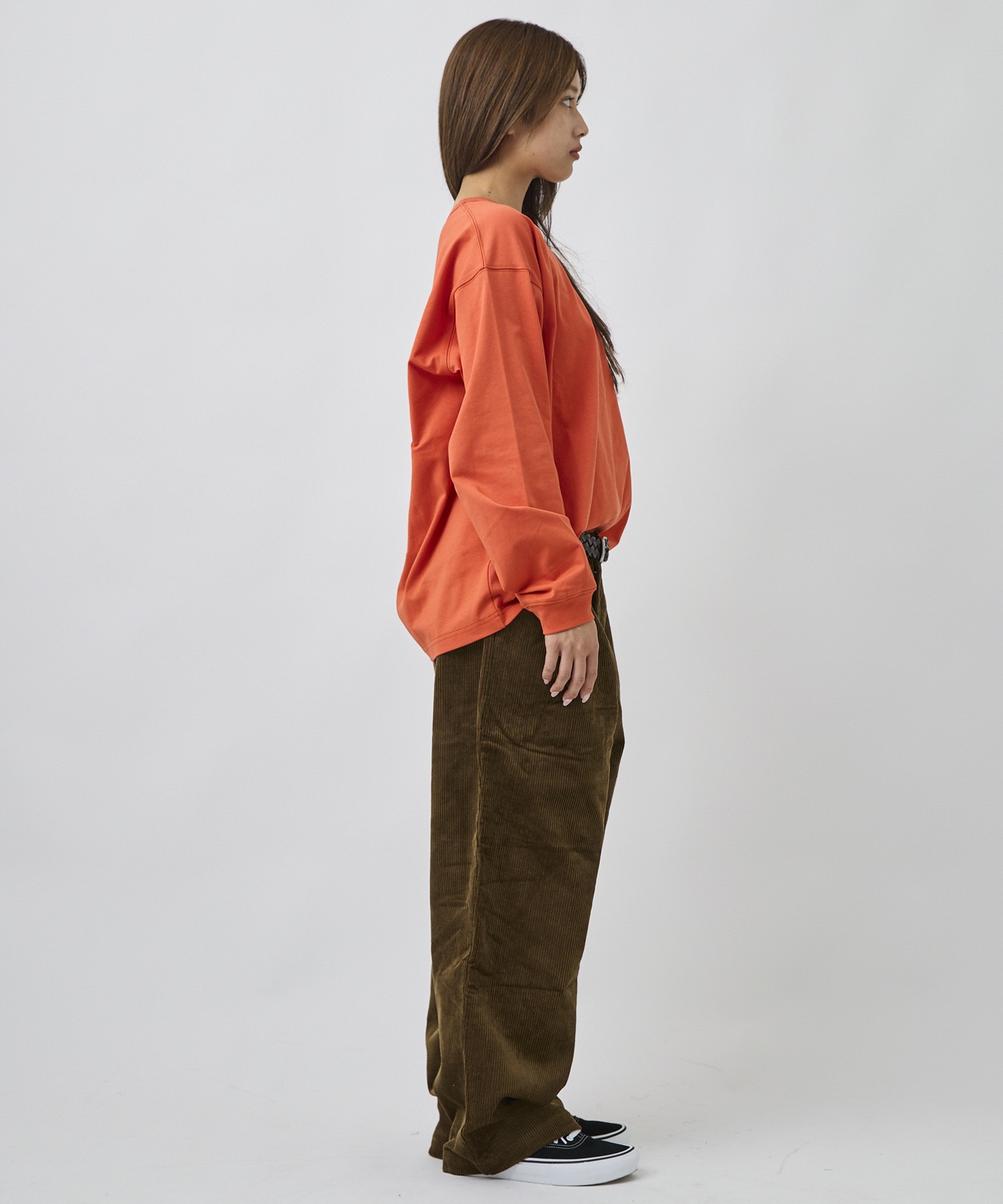 DEAR LAUREL ディアローレル 長袖 Tシャツ ロンT メンズ バックプリント DL26F-2201(WHT-M)
