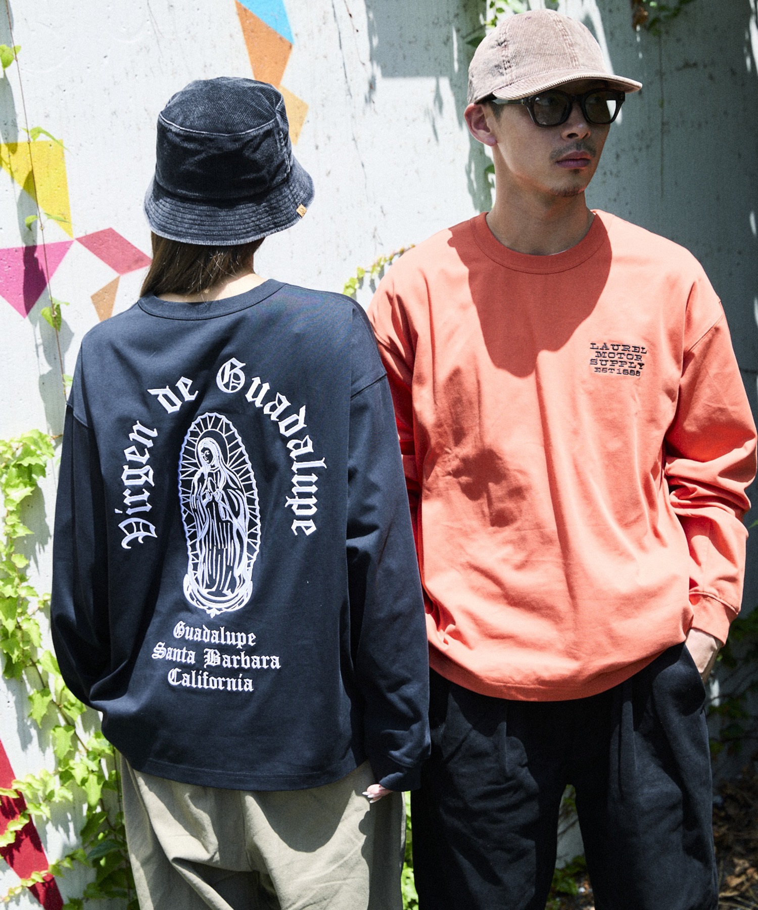 DEAR LAUREL ディアローレル 長袖 Tシャツ ロンT メンズ バック
