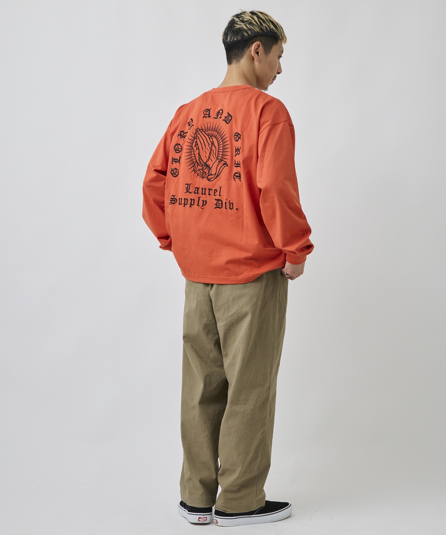 DEAR LAUREL ディアローレル 長袖 Tシャツ ロンT メンズ バック