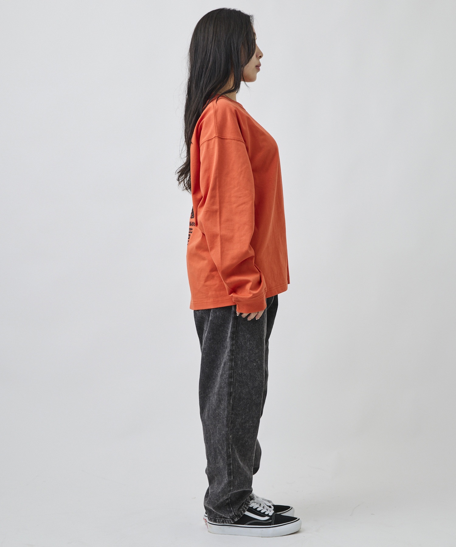 DEAR LAUREL ディアローレル 長袖 Tシャツ ロンT メンズ バックプリント DL26F-2203(WHT-M)