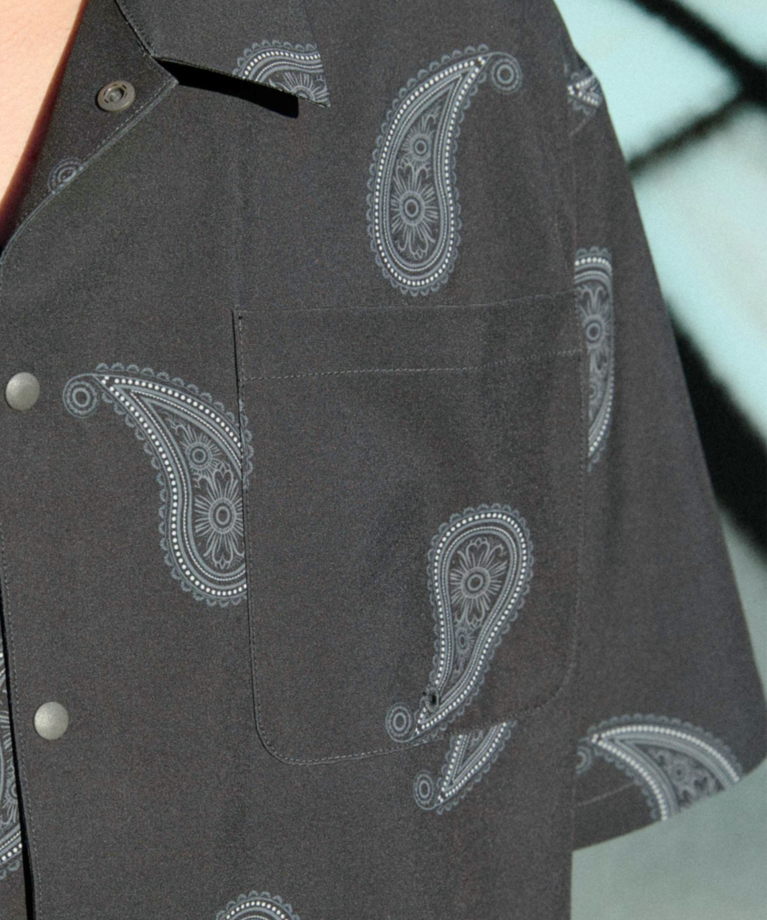 DEAR LAUREL ディアローレル 半袖 シャツ メンズ 水陸両用 VACATION SHIRT DL26S-2403(BLK-M)