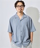 DEAR LAUREL ディアローレル 半袖 シャツ メンズ シンプル D26S2401(BLK-M)