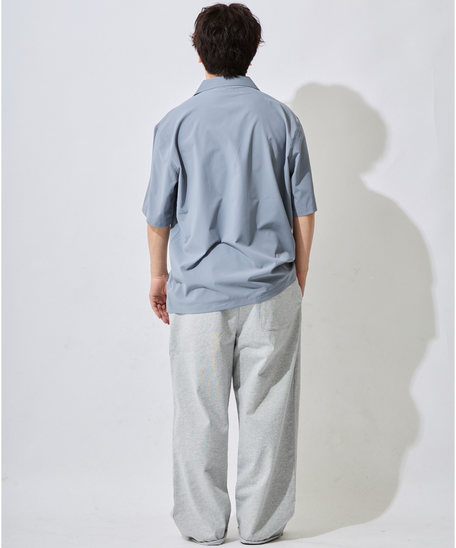 DEAR LAUREL ディアローレル 半袖 シャツ メンズ シンプル D26S2401(BLK-M)