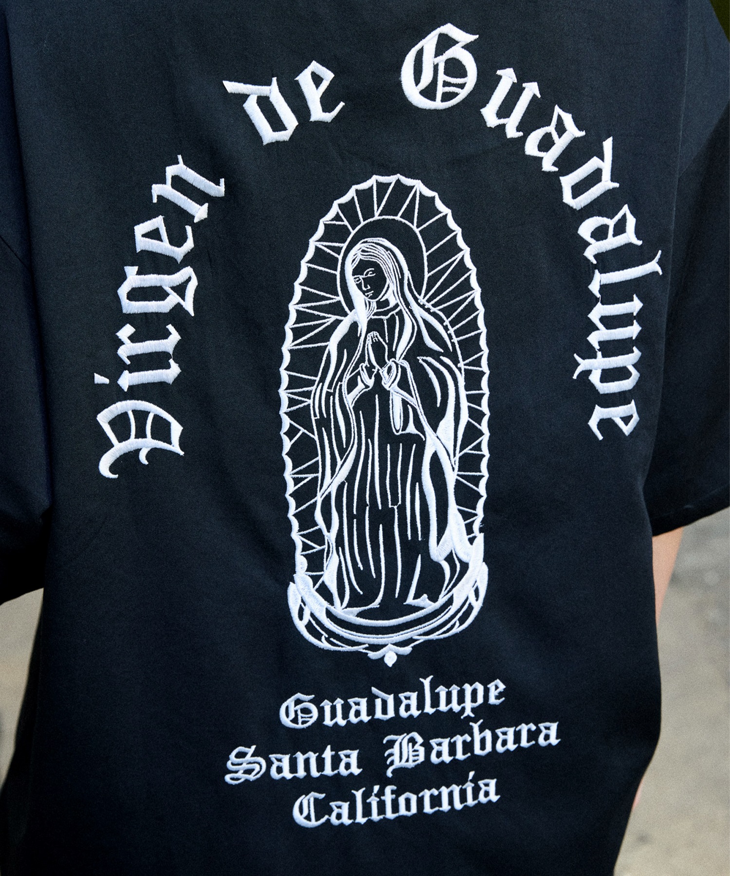 DEAR LAUREL ディアローレル 半袖 シャツ メンズ LETTER SOUL MARIA SHIRT DL26S-2404(BLK-M)