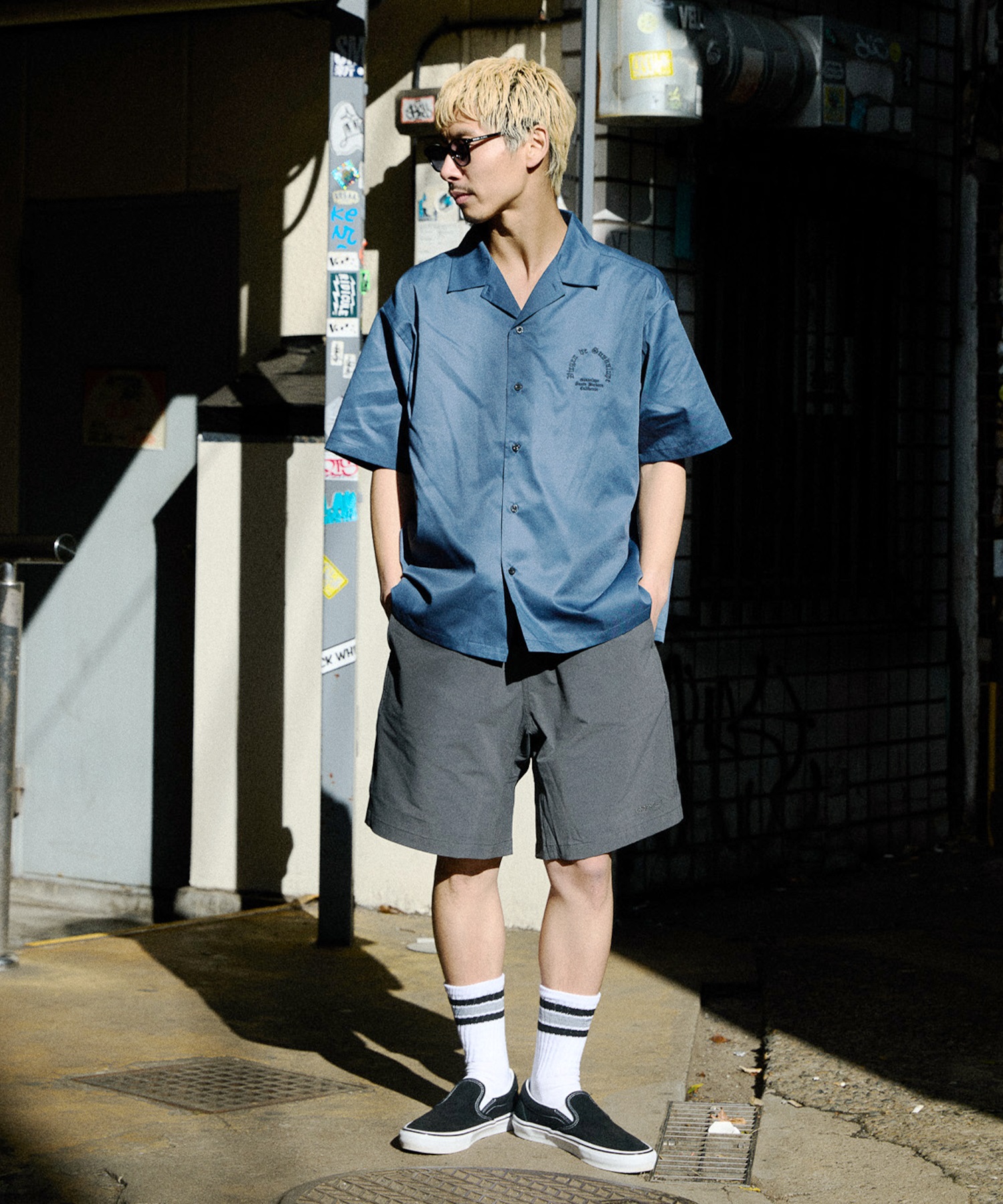 DEAR LAUREL ディアローレル 半袖 シャツ メンズ LETTER SOUL MARIA SHIRT DL26S-2404(BLK-M)