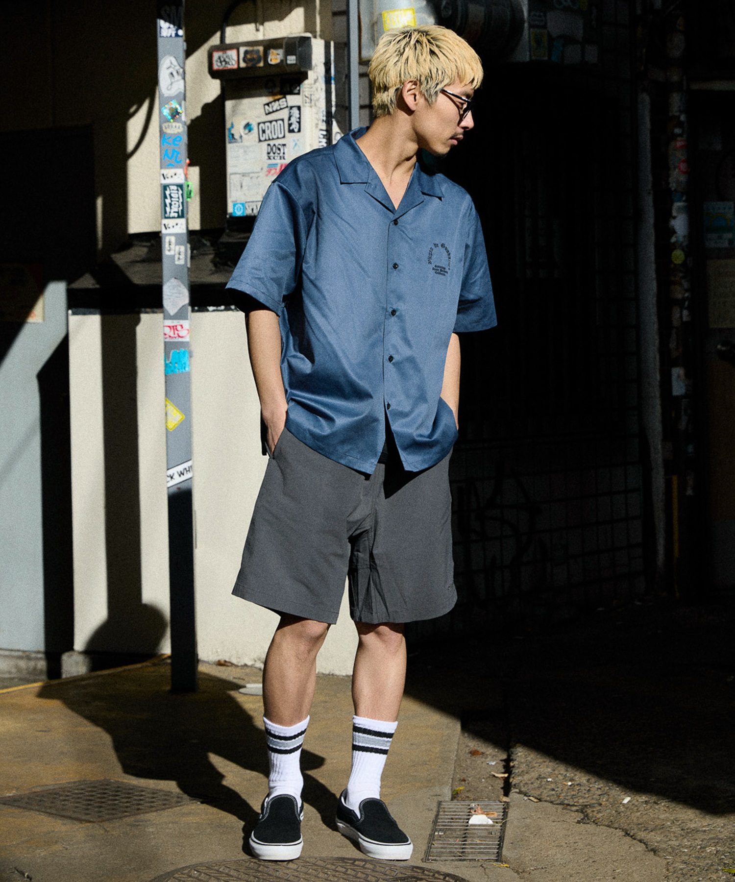 DEAR LAUREL ディアローレル 半袖 シャツ メンズ LETTER SOUL MARIA SHIRT DL26S-2404(BLK-M)
