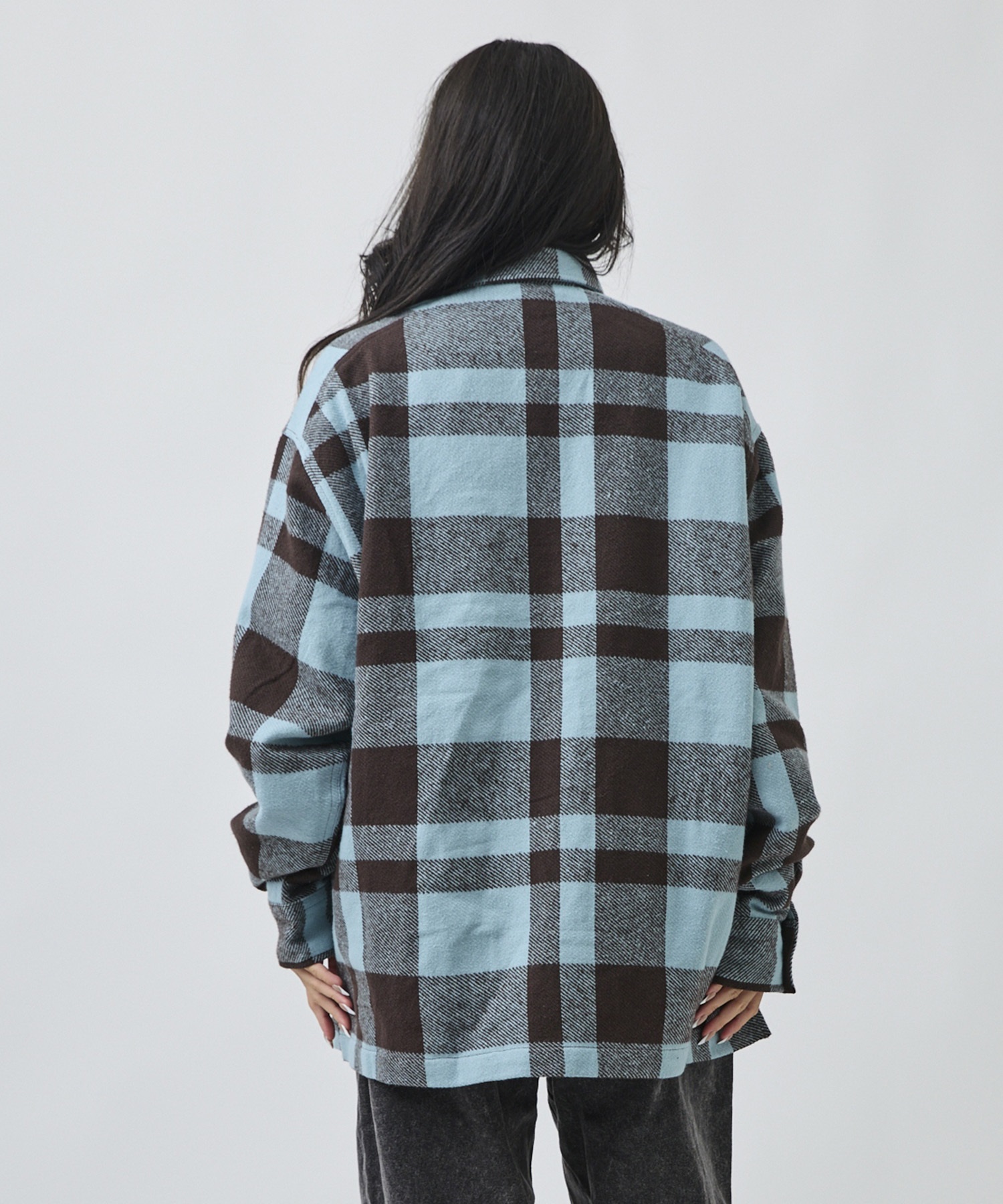 DEAR LAUREL ディアローレル 長袖 シャツ メンズ ネルシャツ チェックシャツ DL26F-2602(BRN-M)
