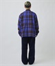 DEAR LAUREL ディアローレル 長袖 シャツ メンズ ネルシャツ チェックシャツ DL26F-2602(BRN-M)