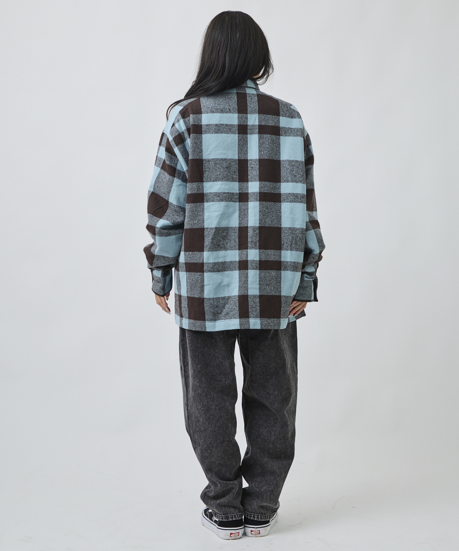 DEAR LAUREL ディアローレル 長袖 シャツ メンズ ネルシャツ チェックシャツ DL26F-2602(BRN-M)
