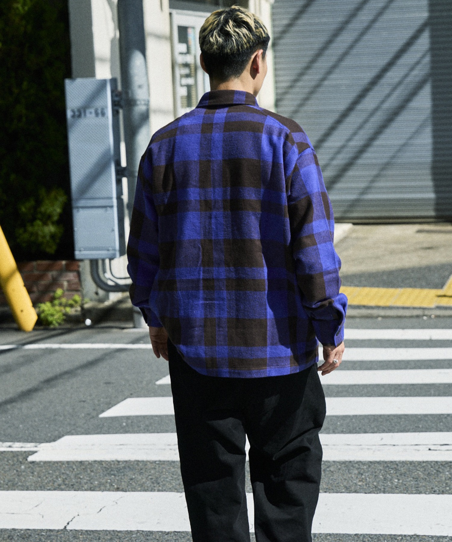 DEAR LAUREL ディアローレル 長袖 シャツ メンズ ネルシャツ チェックシャツ DL26F-2602(BRN-M)