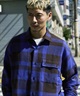 DEAR LAUREL ディアローレル 長袖 シャツ メンズ ネルシャツ チェックシャツ DL26F-2602(BRN-M)