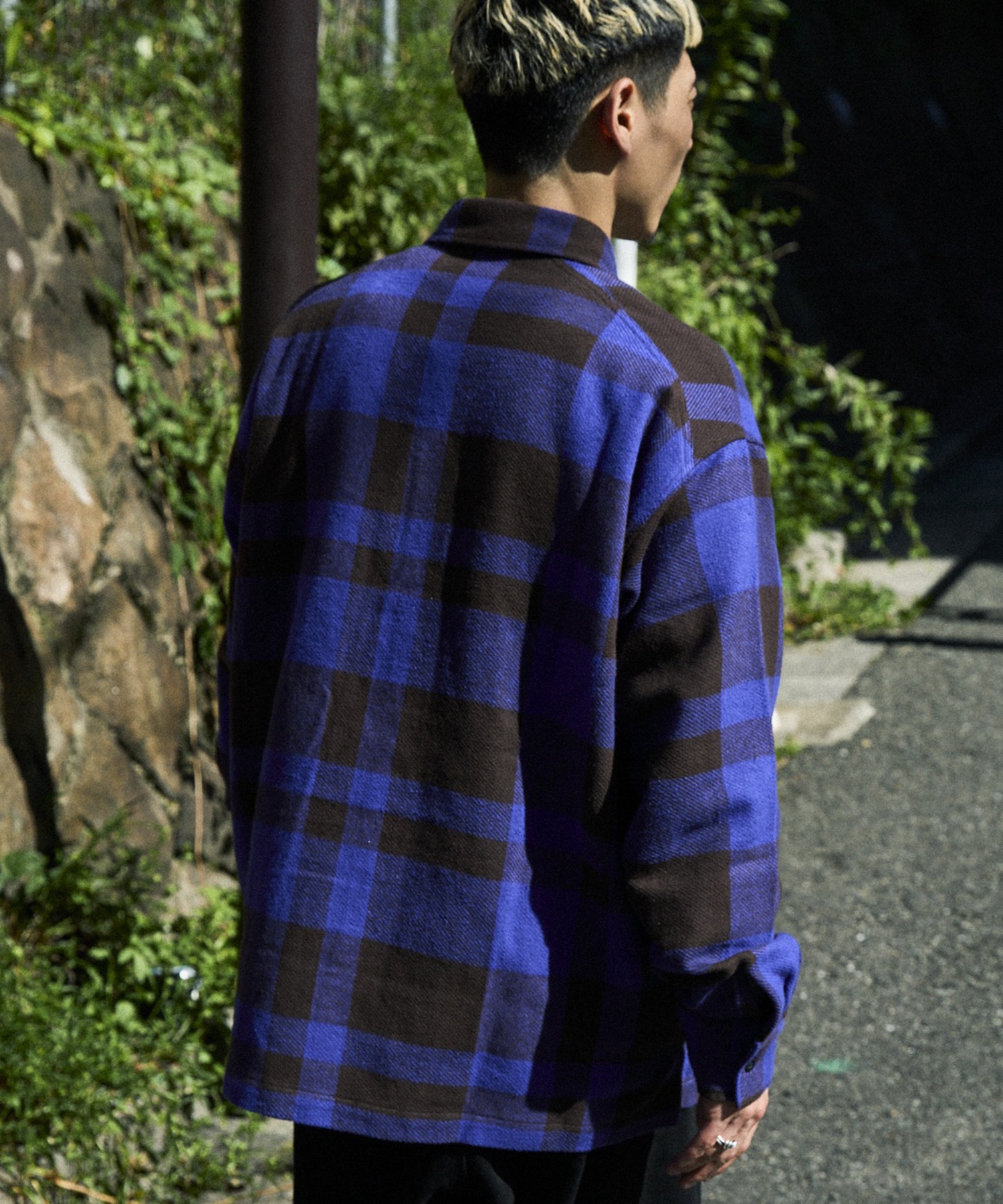 DEAR LAUREL ディアローレル 長袖 シャツ メンズ ネルシャツ チェックシャツ DL26F-2602(BRN-M)