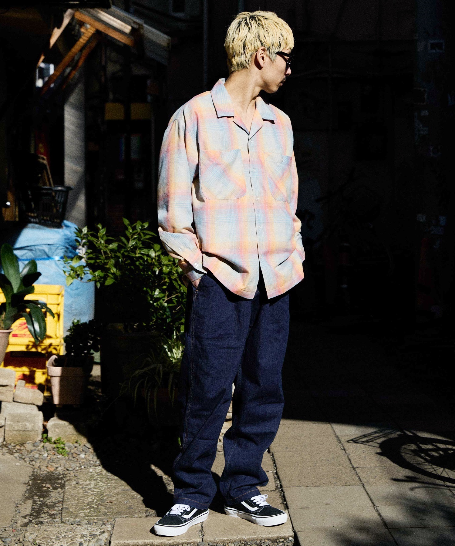 DEAR LAUREL ディアローレル × GRAMICCI グラミチ ロングパンツ メンズ GMP6-S2066 ムラサキスポーツ限定(NVY-M)