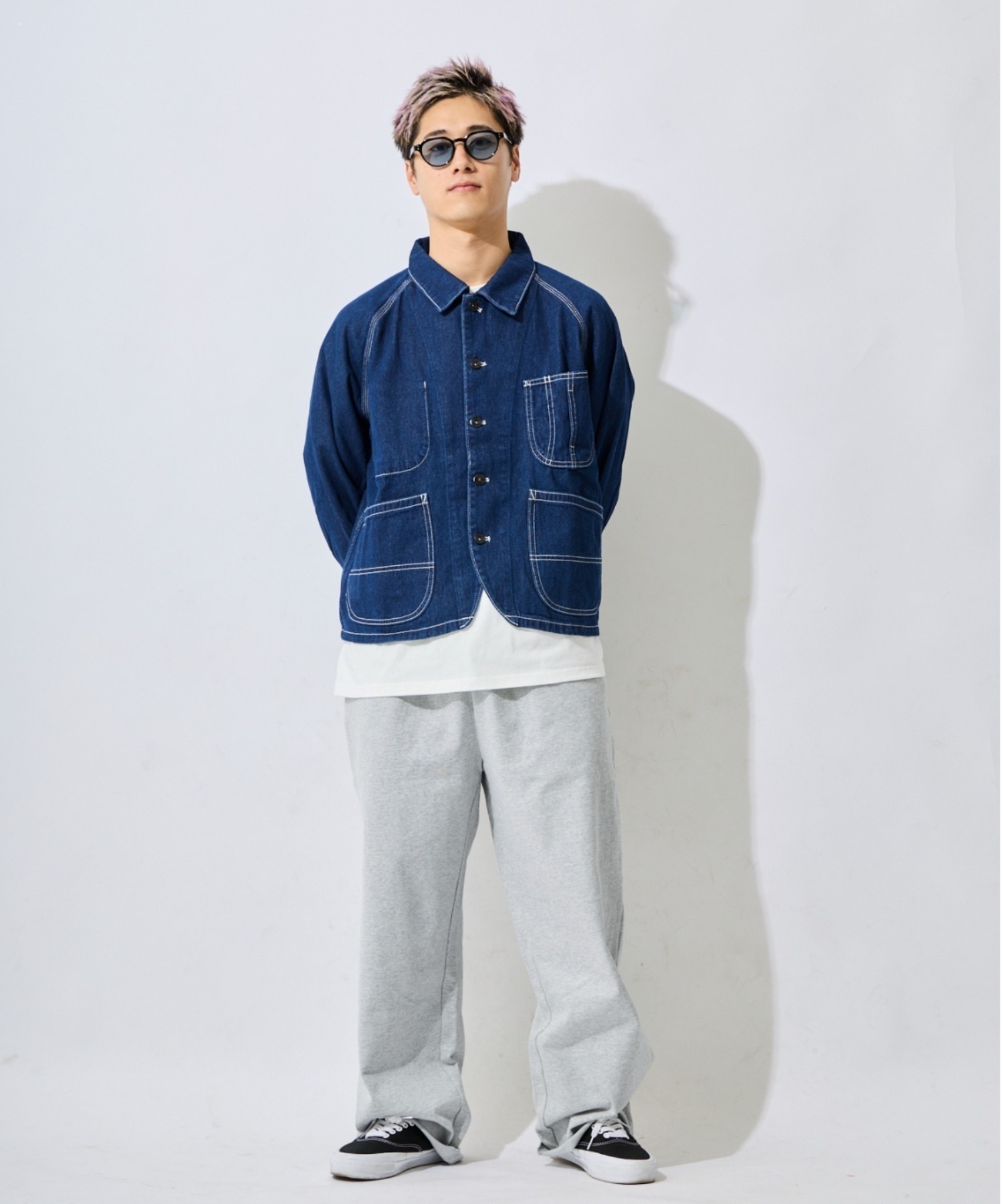 DEAR LAUREL ディアローレル ロングパンツ メンズ ロンパン URBAN SWEAT PANTS DL26S-3106(BLK-M)