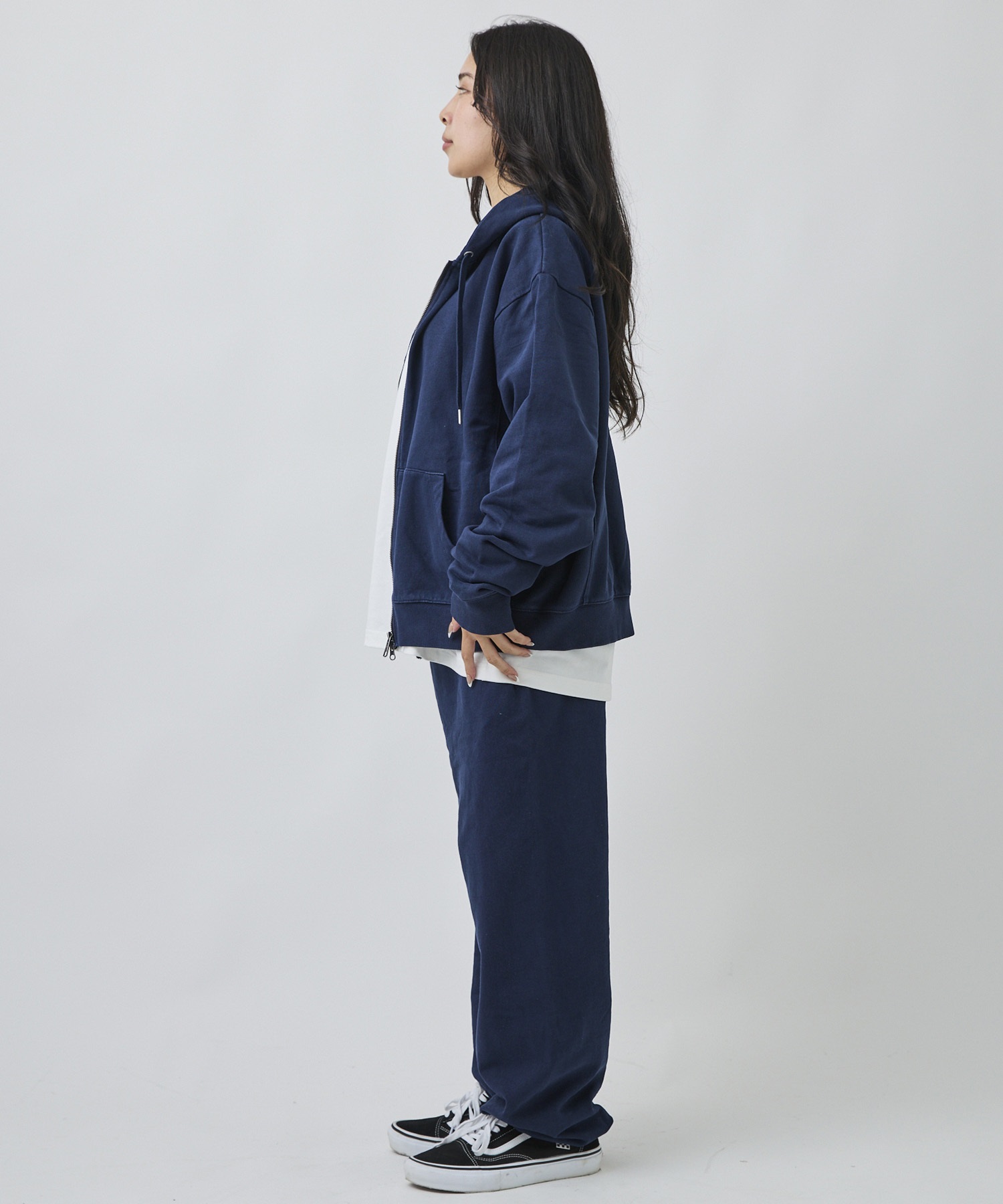 DEAR LAUREL ディアローレル ロングパンツ メンズ スウェット パンツ ピグメント加工 無地 裏毛 セットアップ対応 DL26F-3104(BLK-M)