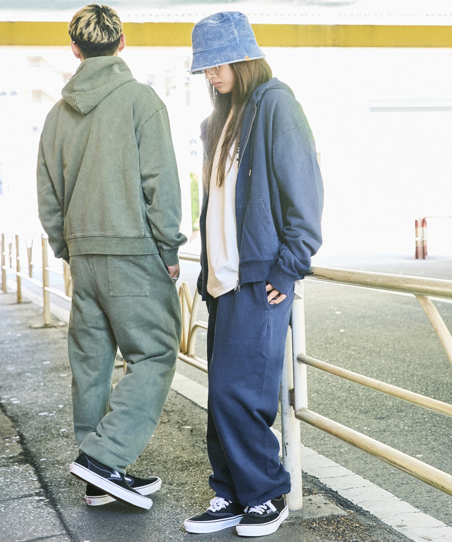 DEAR LAUREL ディアローレル ロングパンツ メンズ スウェット パンツ ピグメント加工 無地 裏毛 セットアップ対応 DL26F-3104(BLK-M)