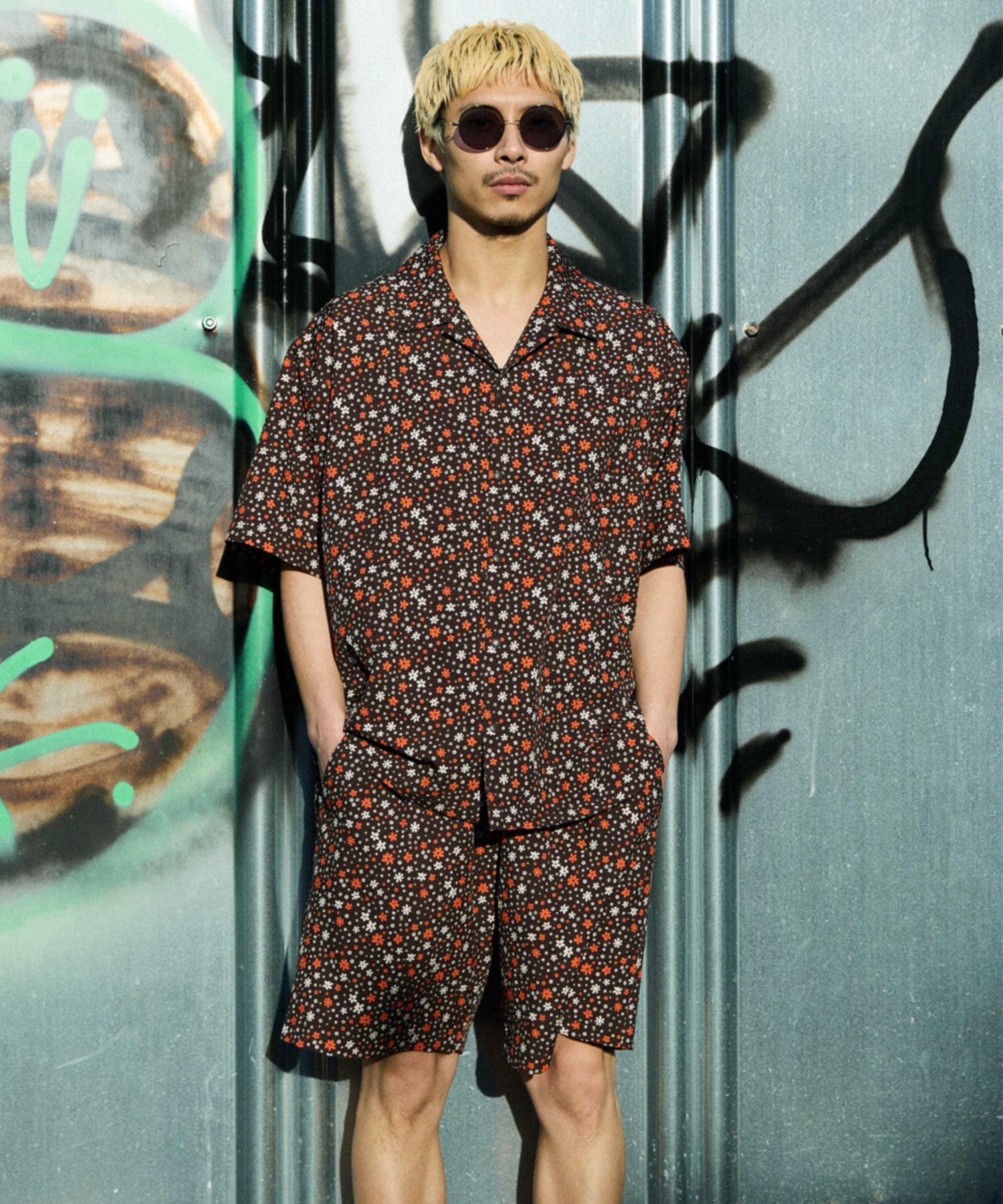 DEAR LAUREL ディアローレル ハーフパンツ ショートパンツ 水陸両用 ショーツ VACATION SHORTS DL26S-3302(BLK-M)