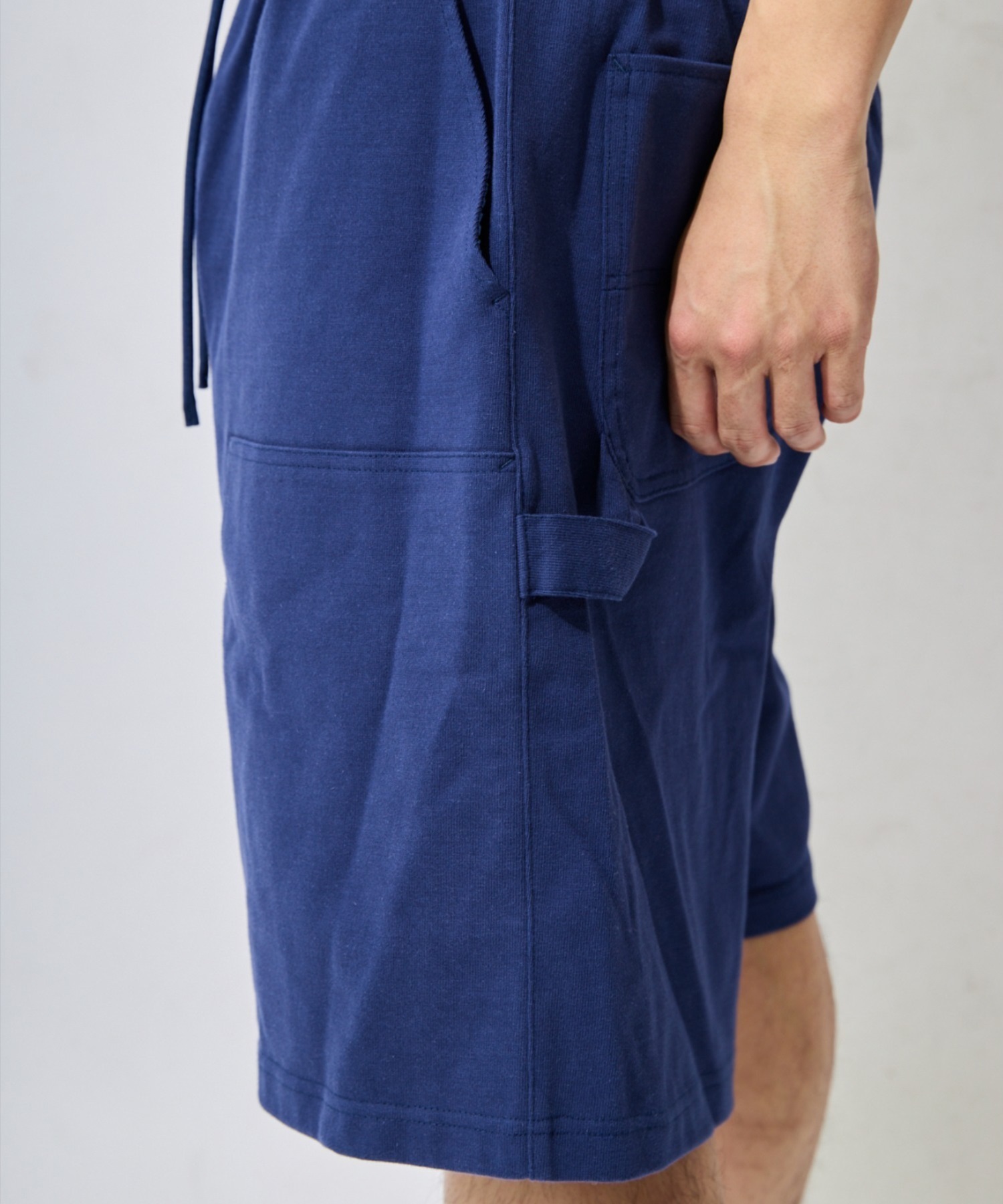 DEAR LAUREL ディアローレル ハーフパンツ ショートパンツ メンズ ショーツ BAGGY SWEAT SHORTS DL26S-3307(NVY-M)