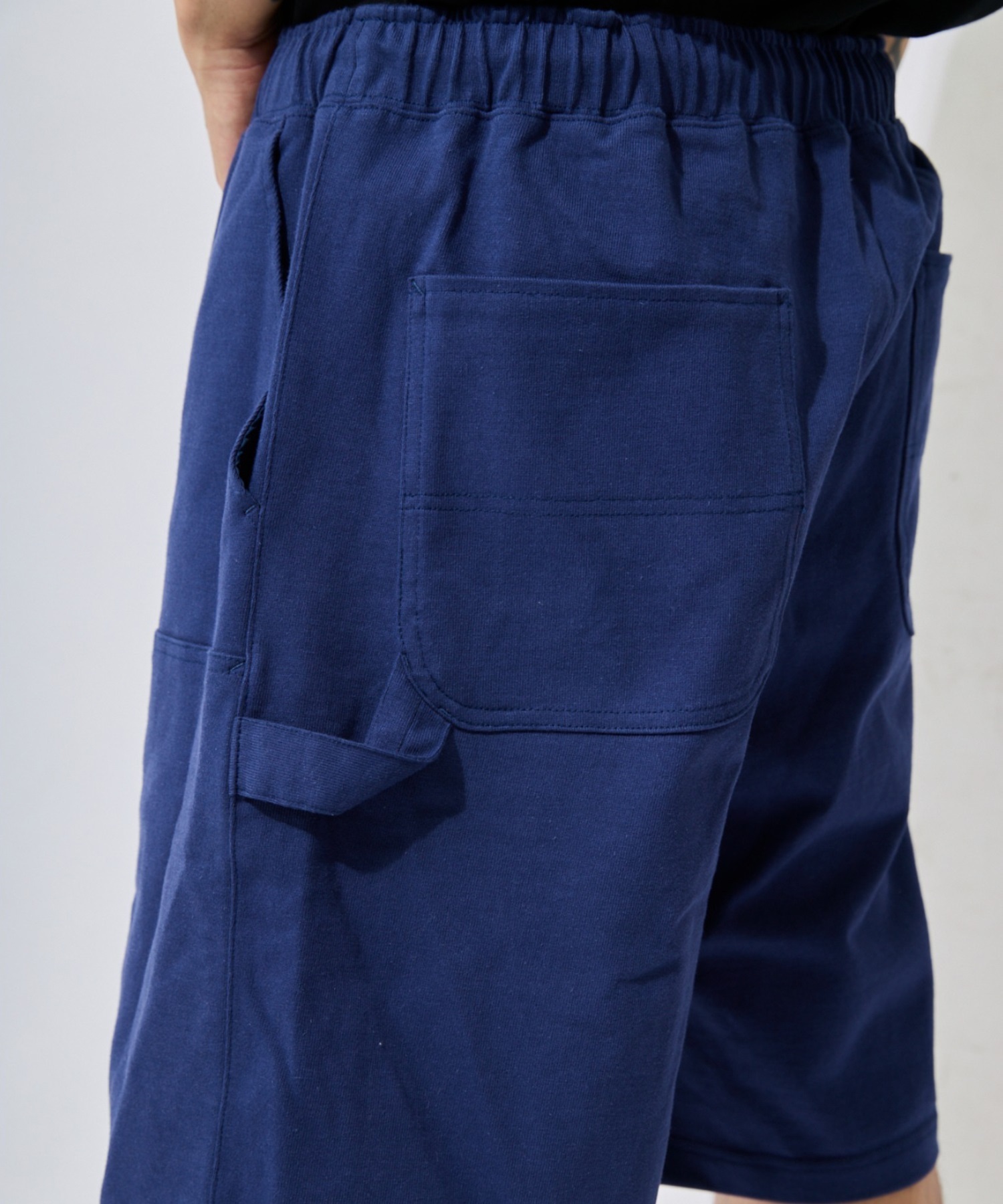 DEAR LAUREL ディアローレル ハーフパンツ ショートパンツ メンズ ショーツ BAGGY SWEAT SHORTS DL26S-3307(NVY-M)