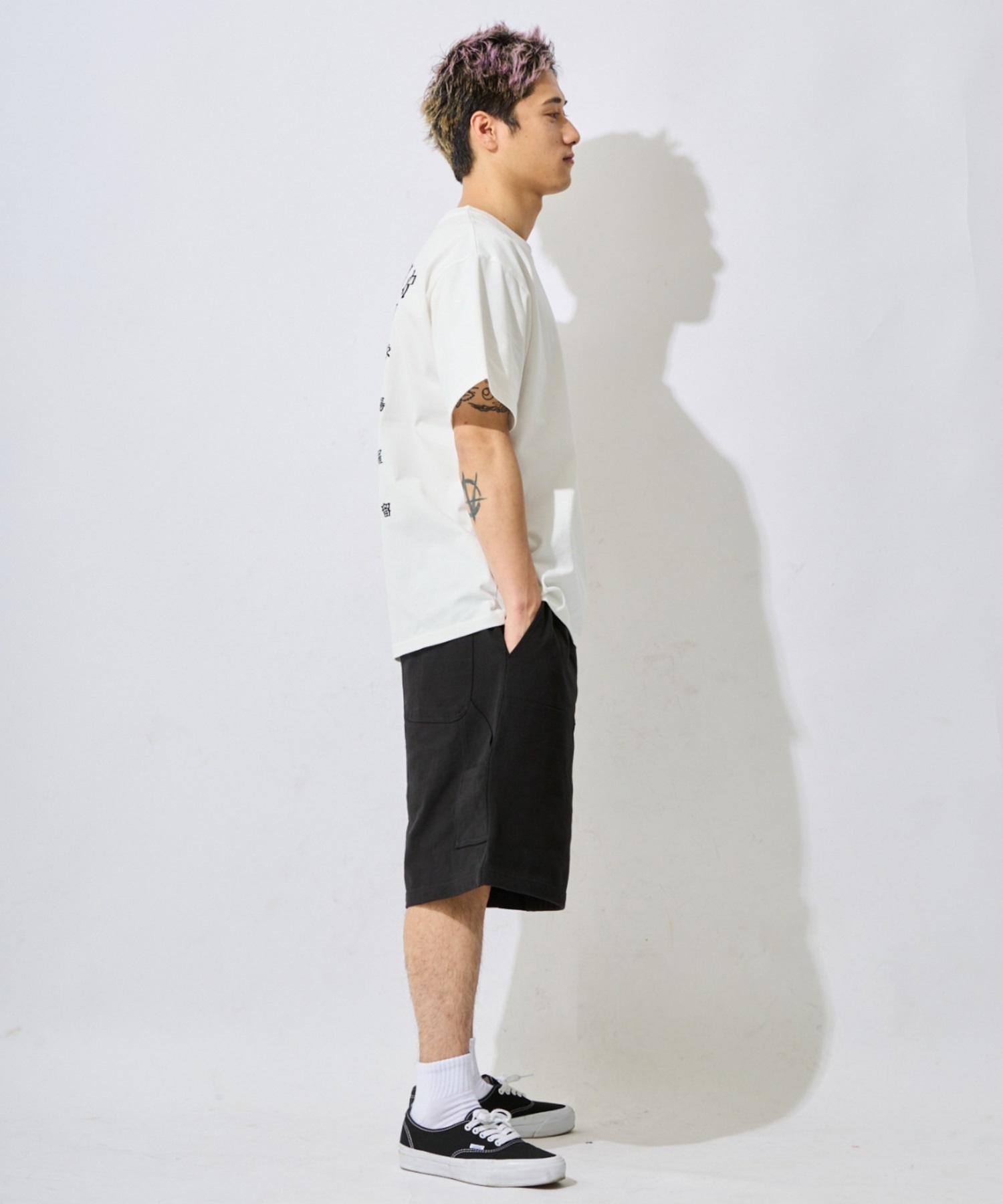 DEAR LAUREL ディアローレル ハーフパンツ ショートパンツ メンズ ショーツ BAGGY SWEAT SHORTS DL26S-3307(NVY-M)