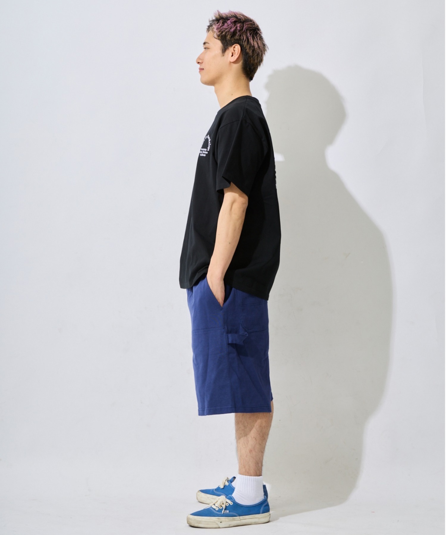 DEAR LAUREL ディアローレル ハーフパンツ ショートパンツ メンズ ショーツ BAGGY SWEAT SHORTS DL26S-3307(NVY-M)