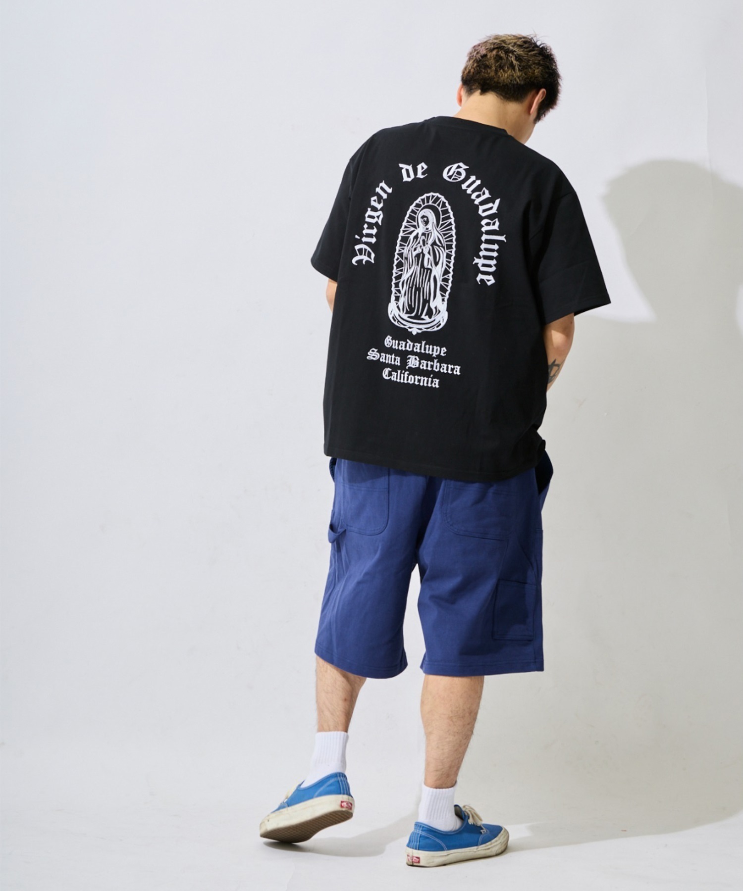 DEAR LAUREL ディアローレル ハーフパンツ ショートパンツ メンズ ショーツ BAGGY SWEAT SHORTS DL26S-3307(NVY-M)
