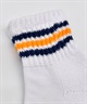 DEAR LAUREL ディアローレル ソックス 靴下 メンズ クォーターソックス LINE QUARTER SOCKS DL6S31-1803(WHITE-M)