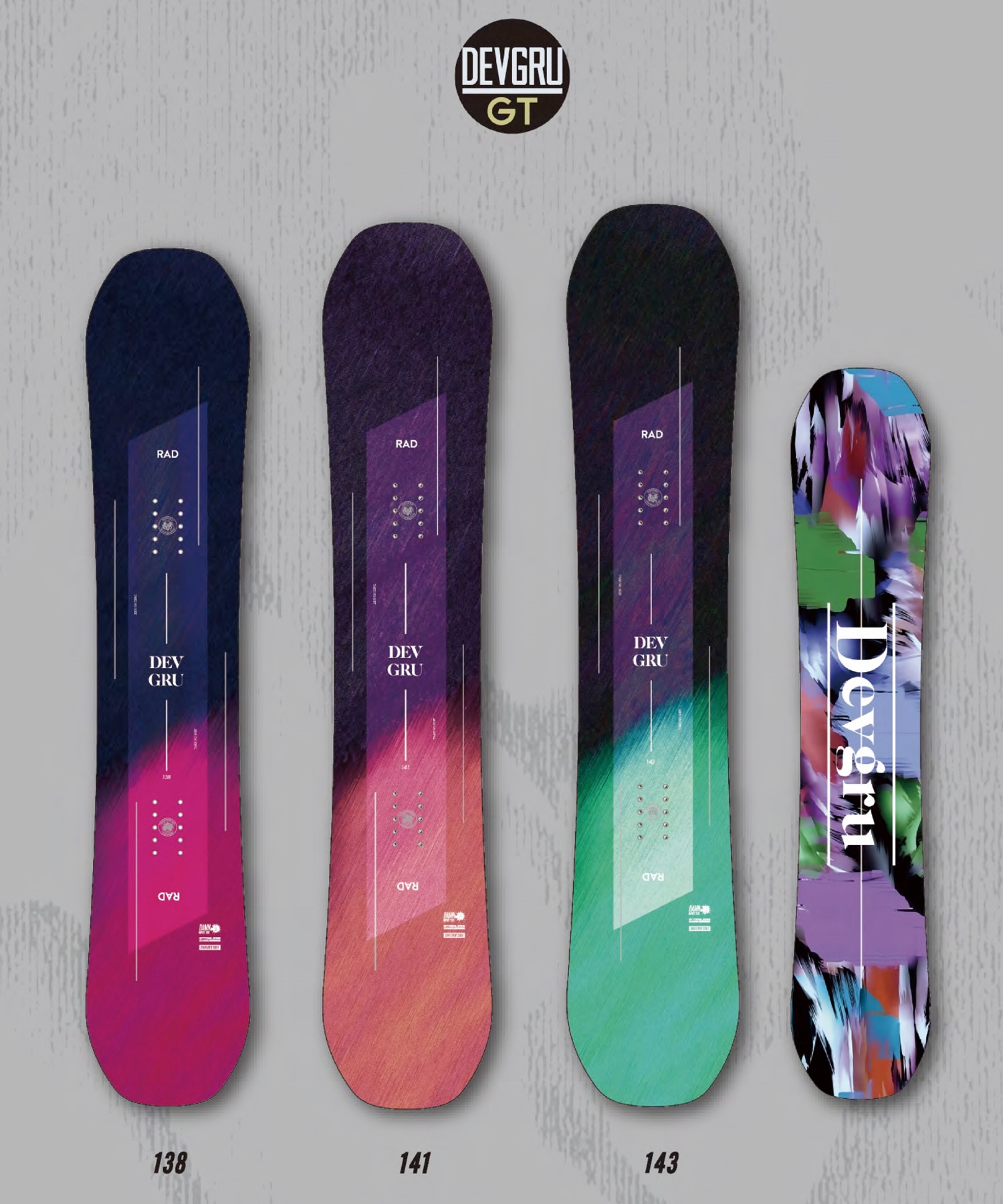 DEVGRU デブグル ラッド RAD スノーボード 板 ジブ2キャンバー ツイン