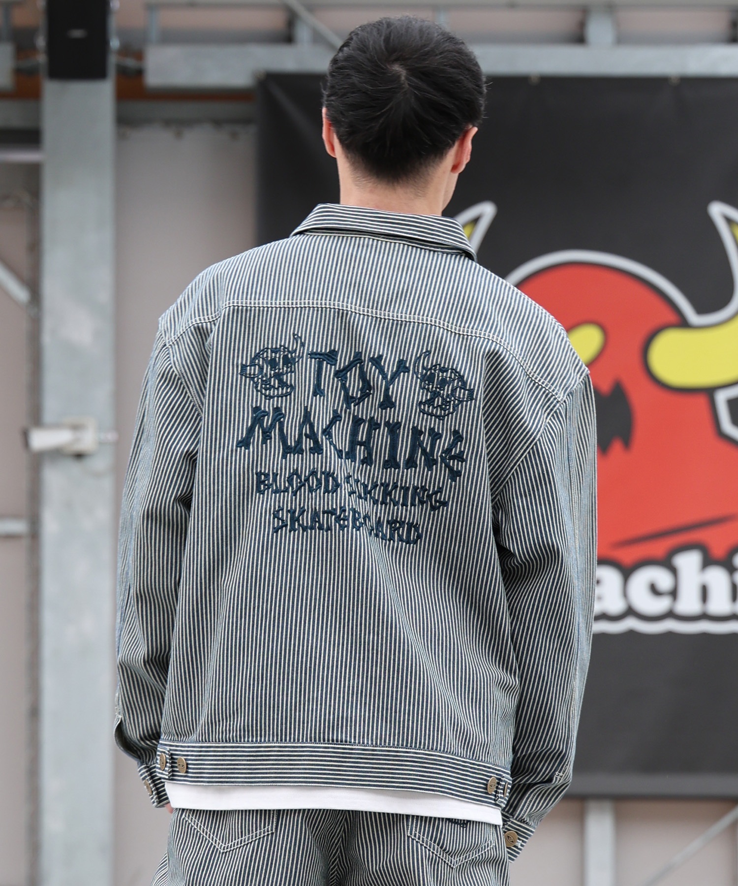 TOY MACHINE トイマシーン アウター メンズ デニム ジャケット MTMPGJK1(BLK-M)