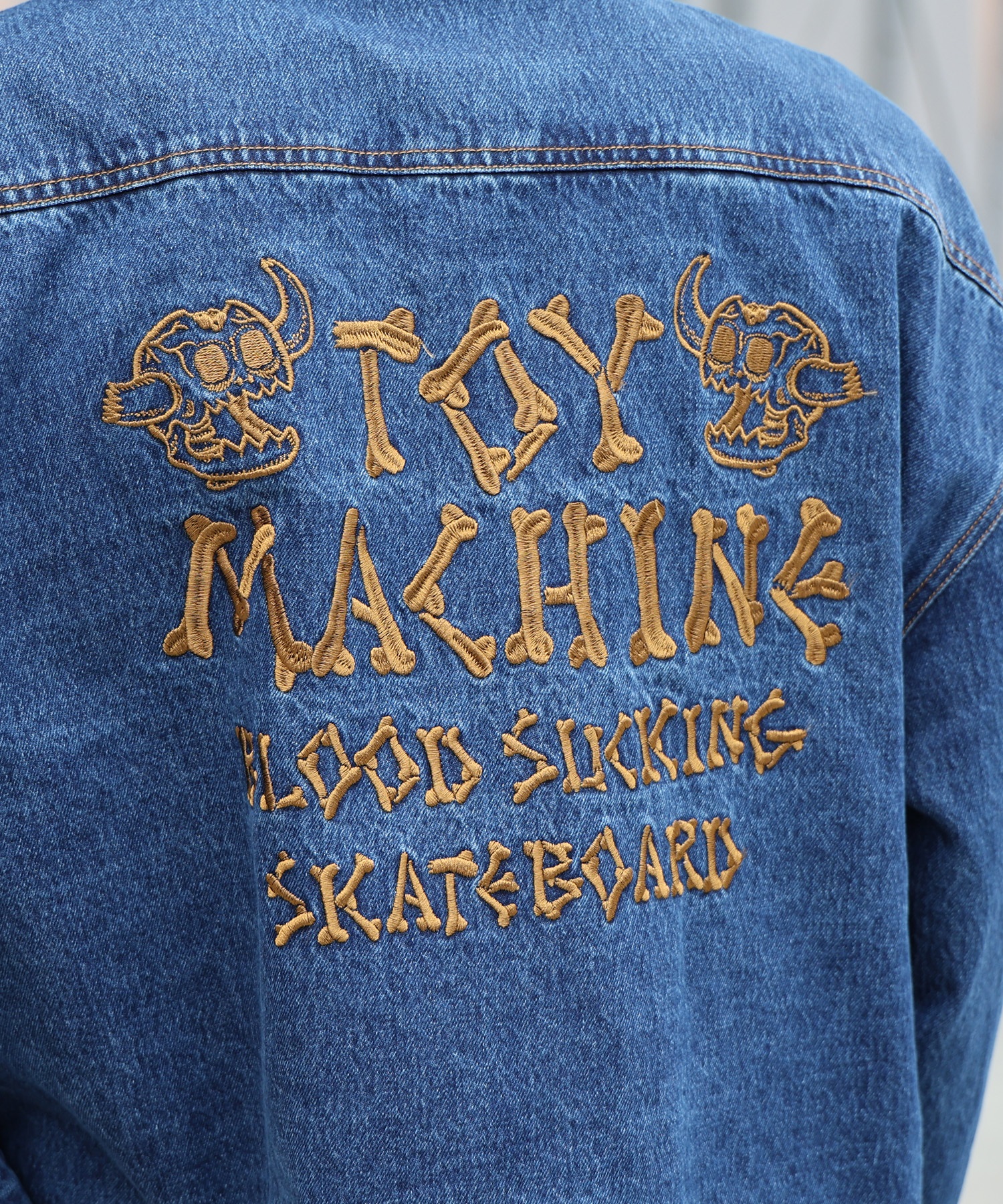 TOY MACHINE トイマシーン アウター メンズ デニム ジャケット MTMPGJK1(BLK-M)