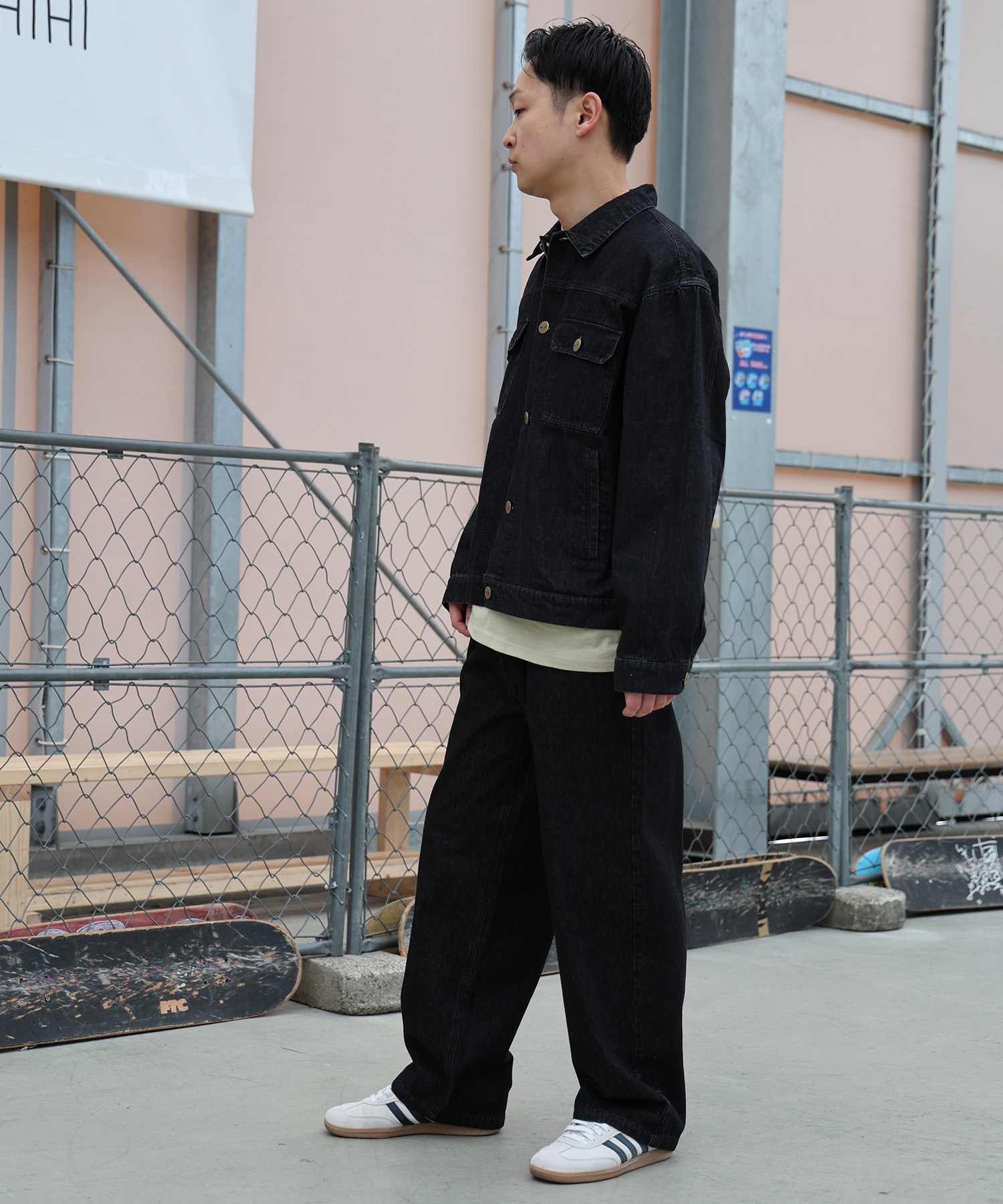 TOY MACHINE トイマシーン アウター メンズ デニム ジャケット MTMPGJK1(BLK-M)