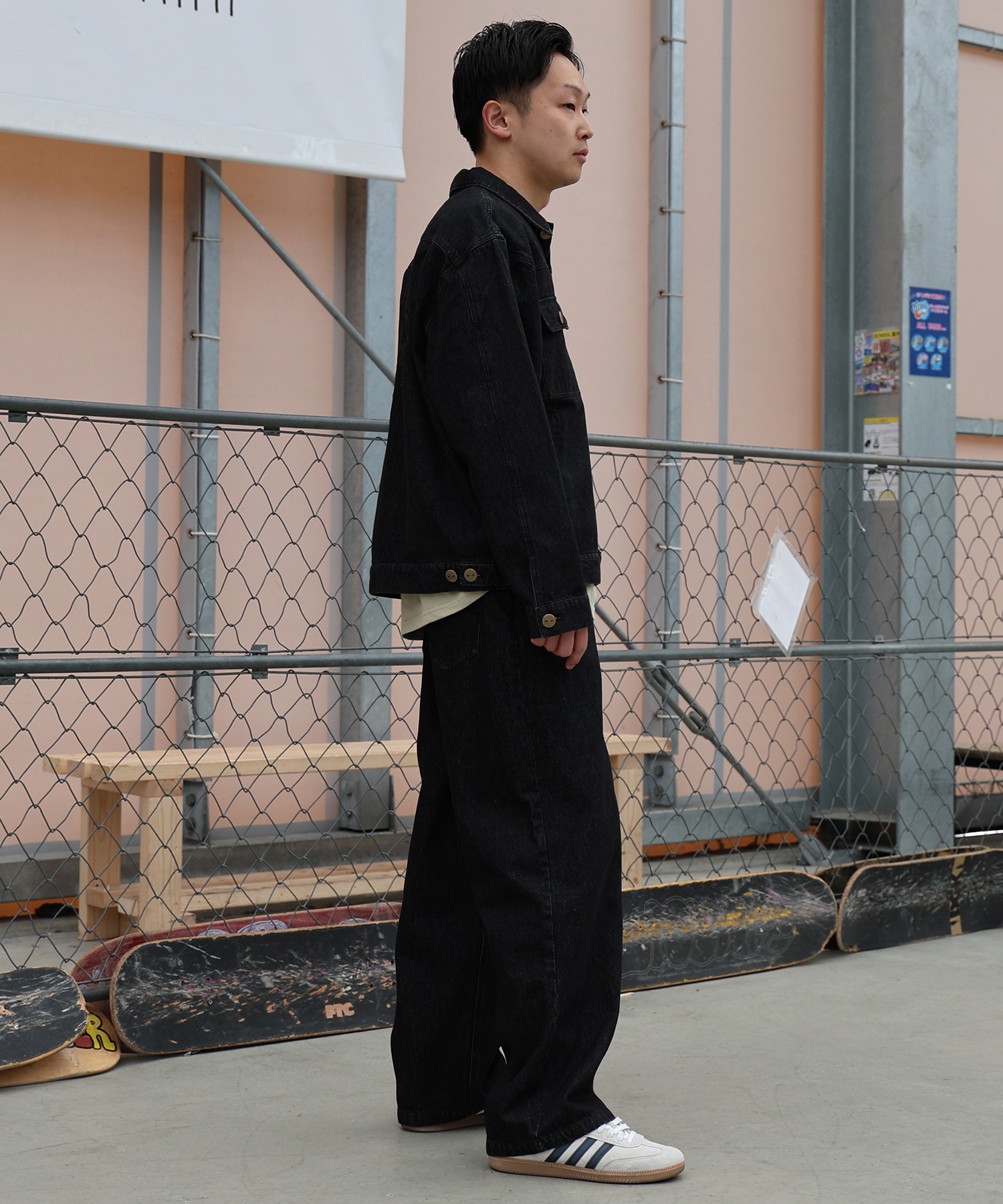 TOY MACHINE トイマシーン アウター メンズ デニム ジャケット MTMPGJK1(BLK-M)