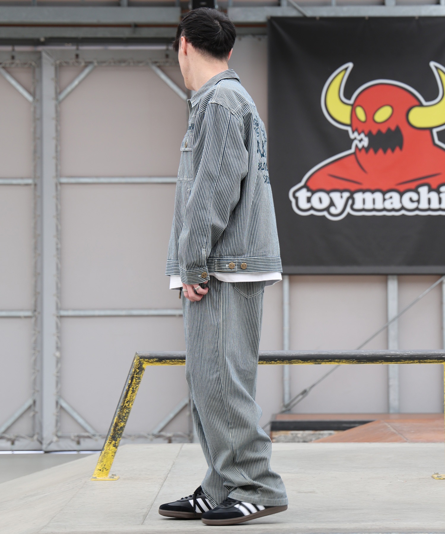 TOY MACHINE トイマシーン アウター メンズ デニム ジャケット MTMPGJK1(BLK-M)