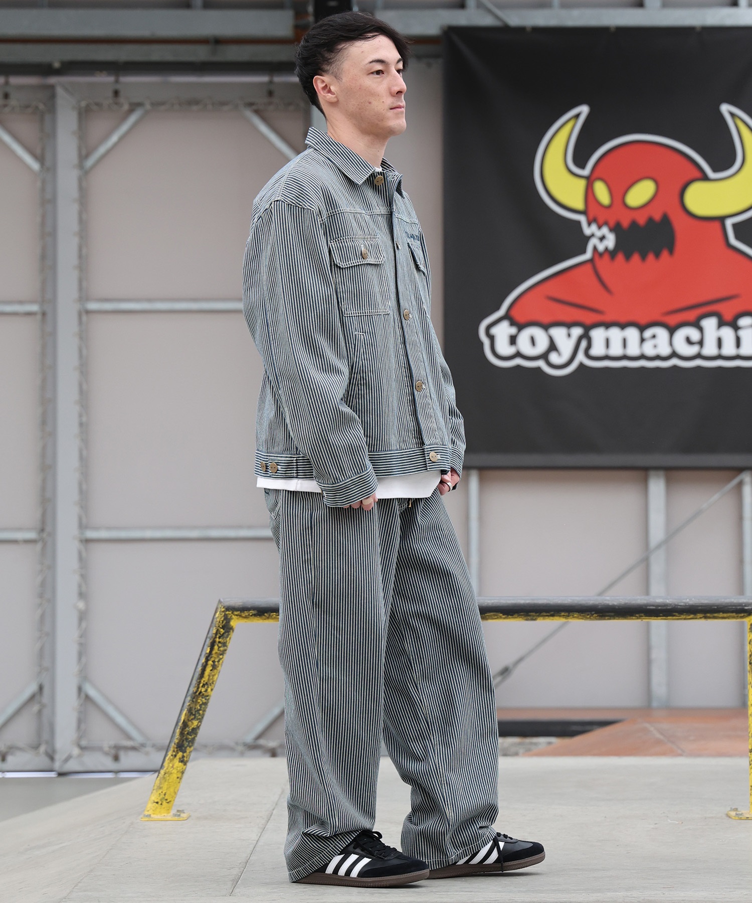 TOY MACHINE トイマシーン アウター メンズ デニム ジャケット MTMPGJK1(BLK-M)