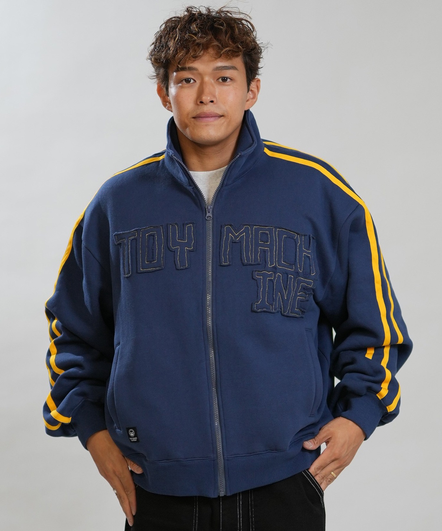 TOY MACHINE トイマシーン ジャージ トラックジャケット トレーナー スウェット メンズ ロゴ 裏起毛 SWEAT TRACK JACKET MTMFGSW10 ムラサキスポーツ限定