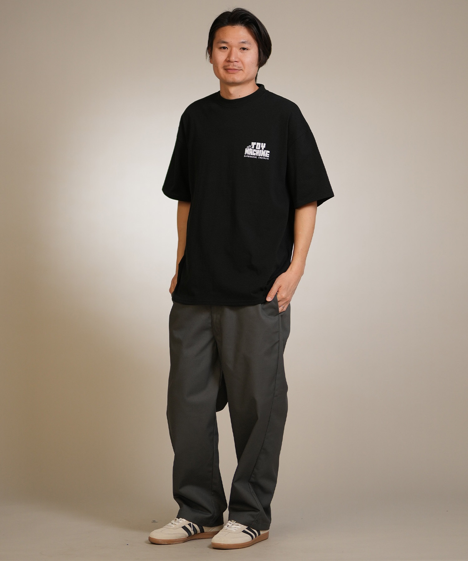 TOY MACHINE トイマシーン 半袖 Tシャツ メンズ バックプリント LIVING