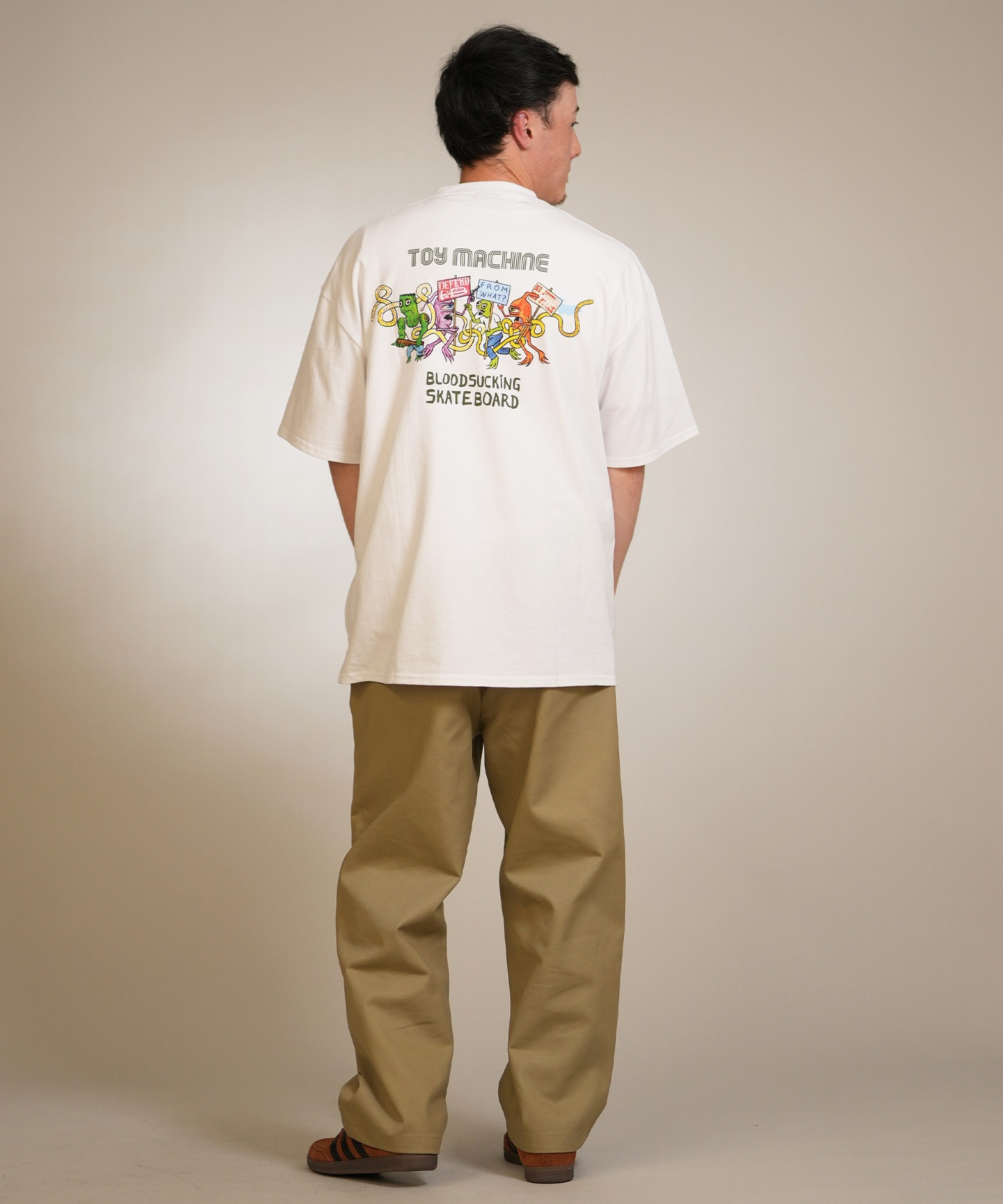 TOY MACHINE トイマシーン 半袖 Tシャツ メンズ バックプリント DEFEND