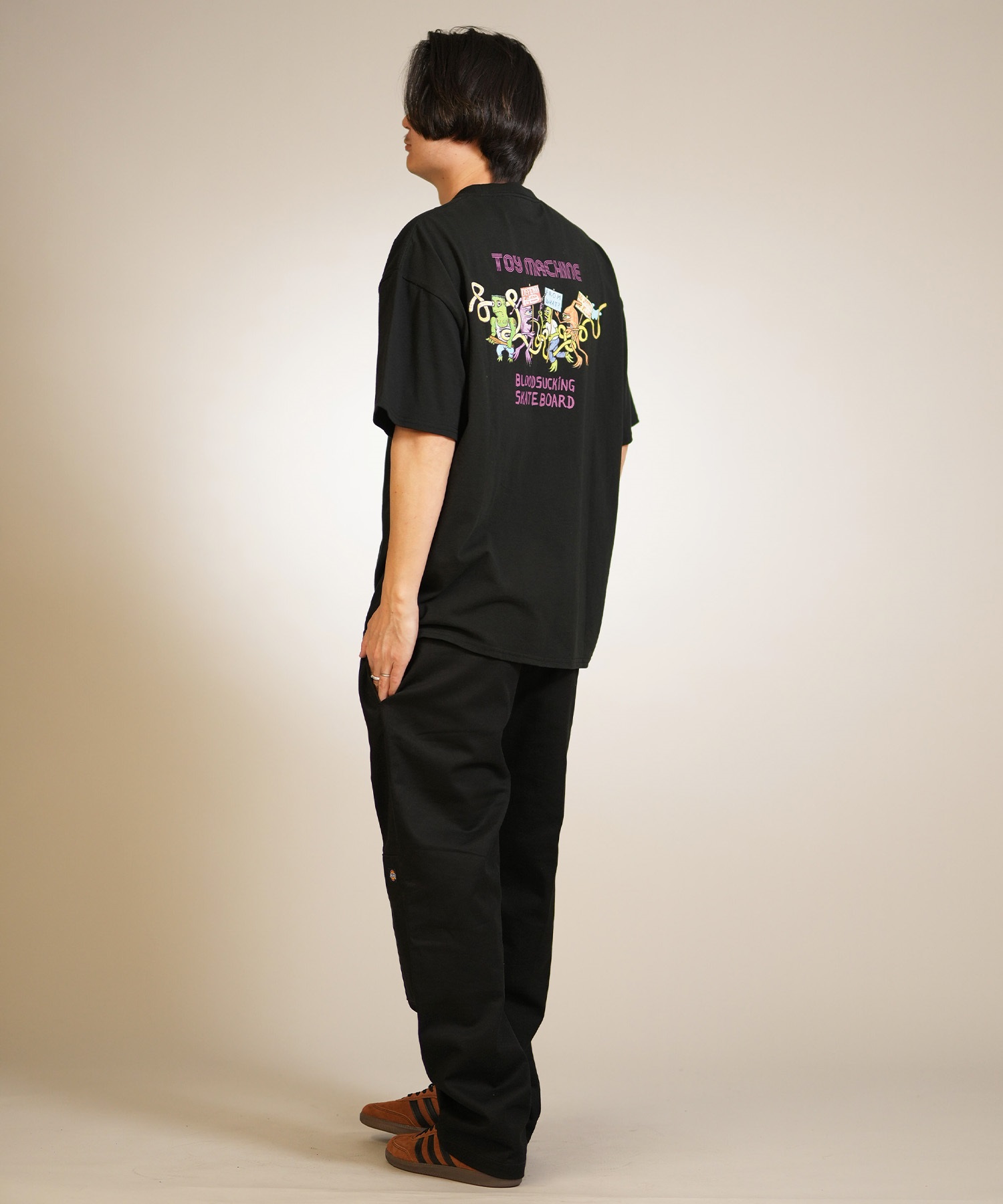 TOY MACHINE トイマシーン 半袖 Tシャツ メンズ バックプリント DEFEND